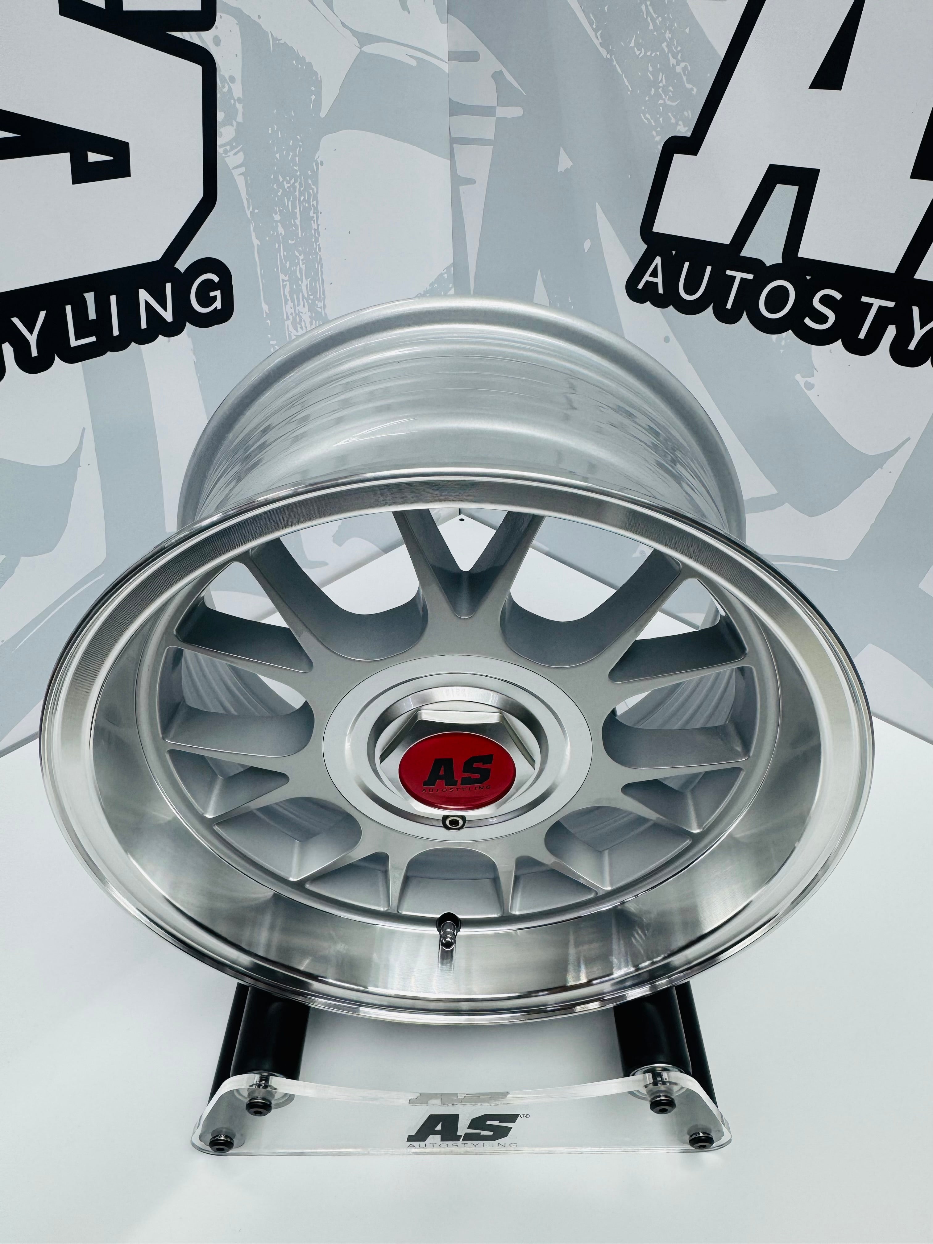 15” AS- 7566  5x100 & 5x114 Silver machine face wheels