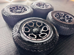 RIM & TYRE COMBO DEAL 17” ALINE SUMMIT + GRABBER AT3 TYRES USED