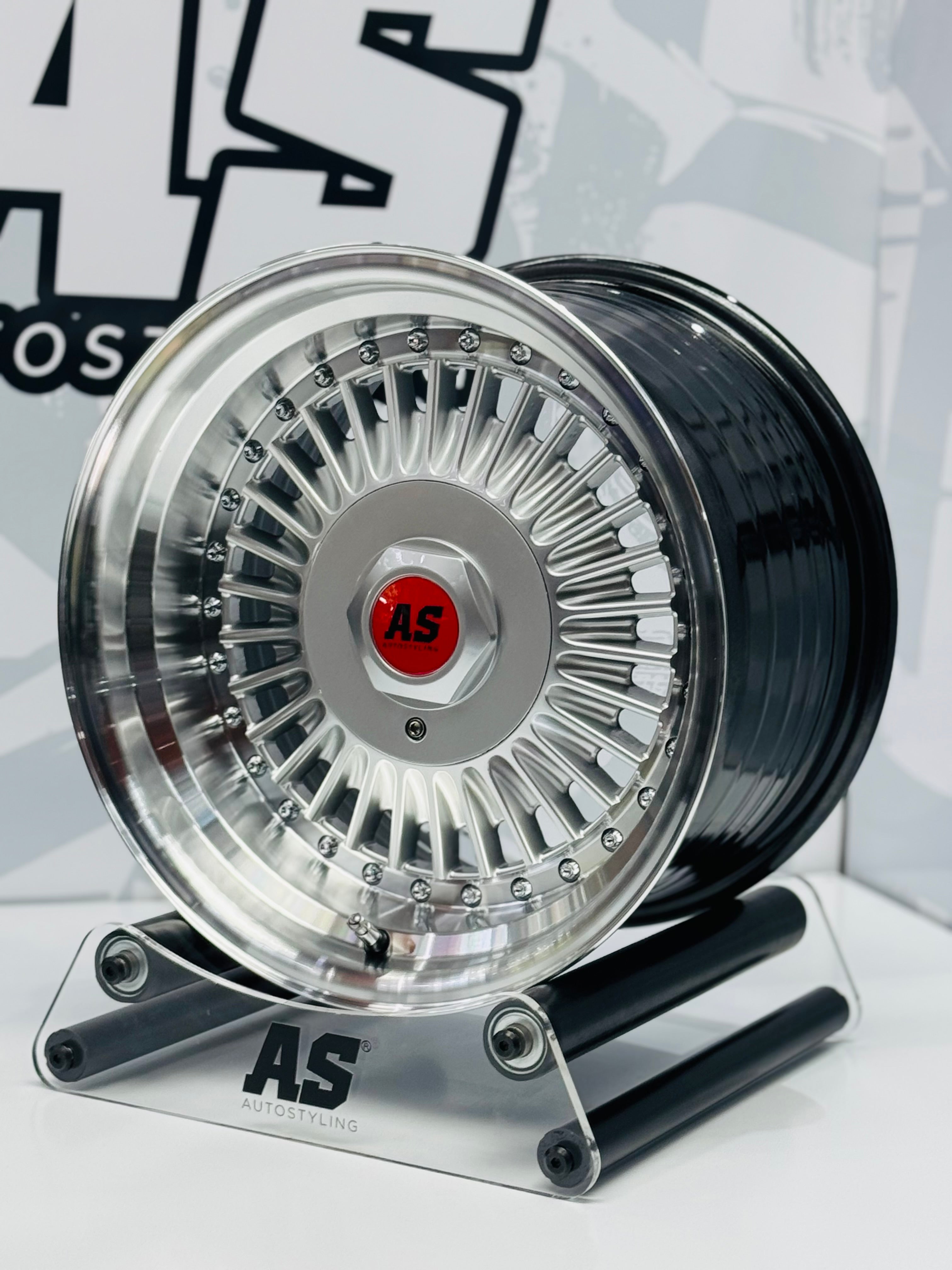 15” AS- EMITZ 7997  9J ALL ROUND 4/100 4/114 silver wheels