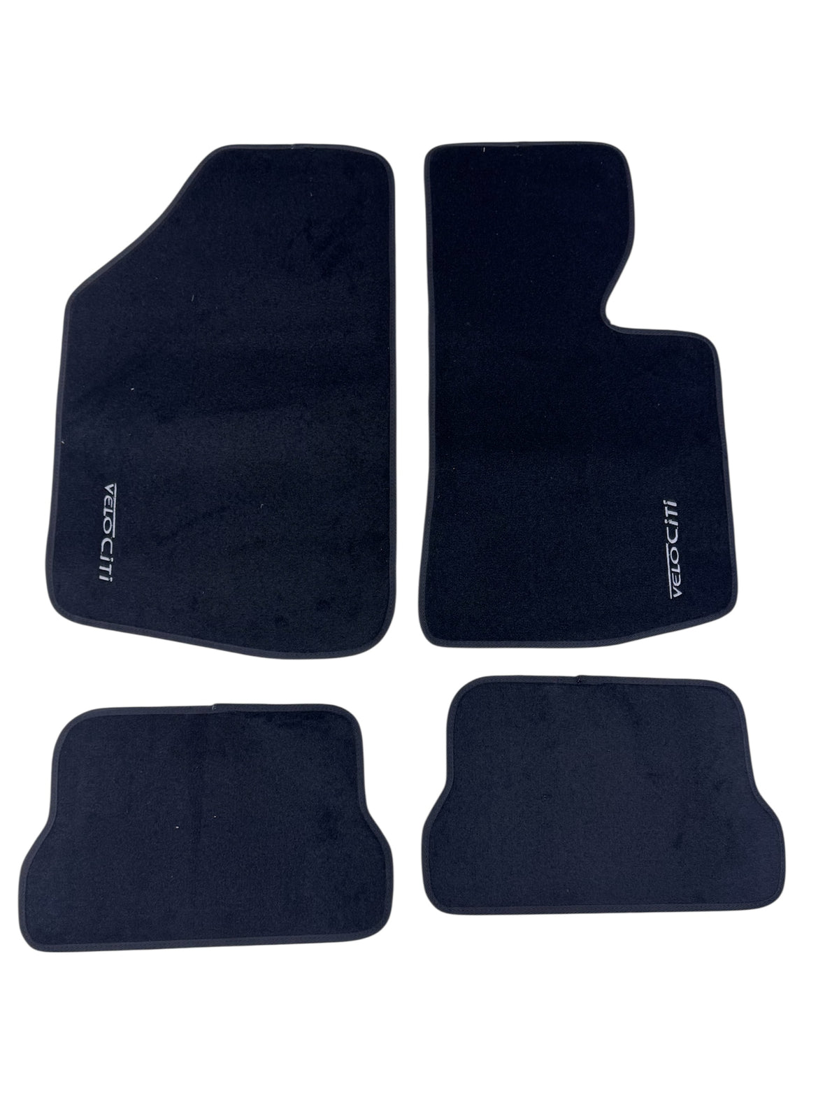 MK1 GOLF  VELO- CITI CARPET SET BLK WITH BLACK TRIM ( 4PCE )
