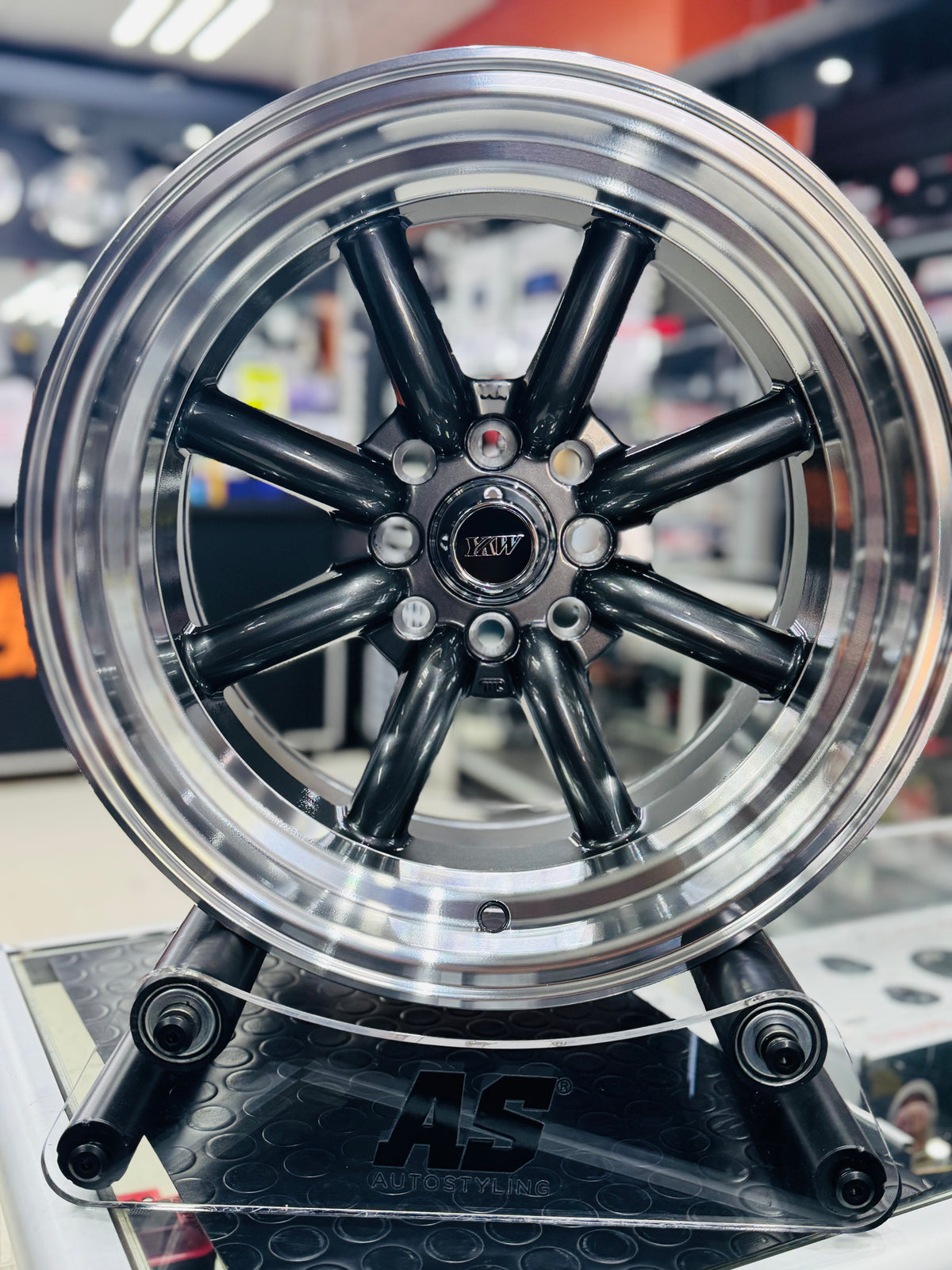 15” AS-WATA 8J/9J  4/100 4/114 GUNMETAL RIMS