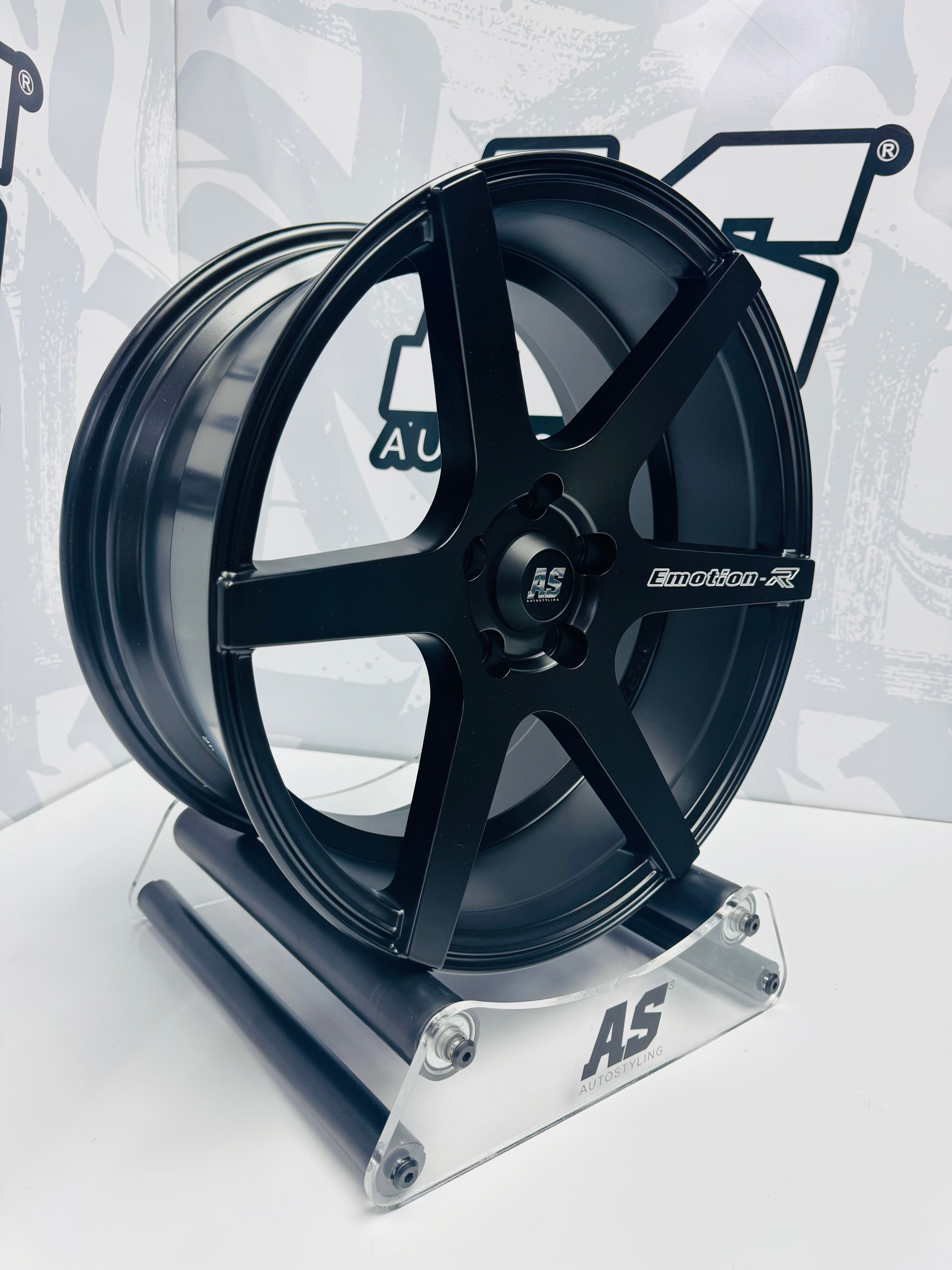 17” AS-EVO 5x108 MATT BLACK RIMS