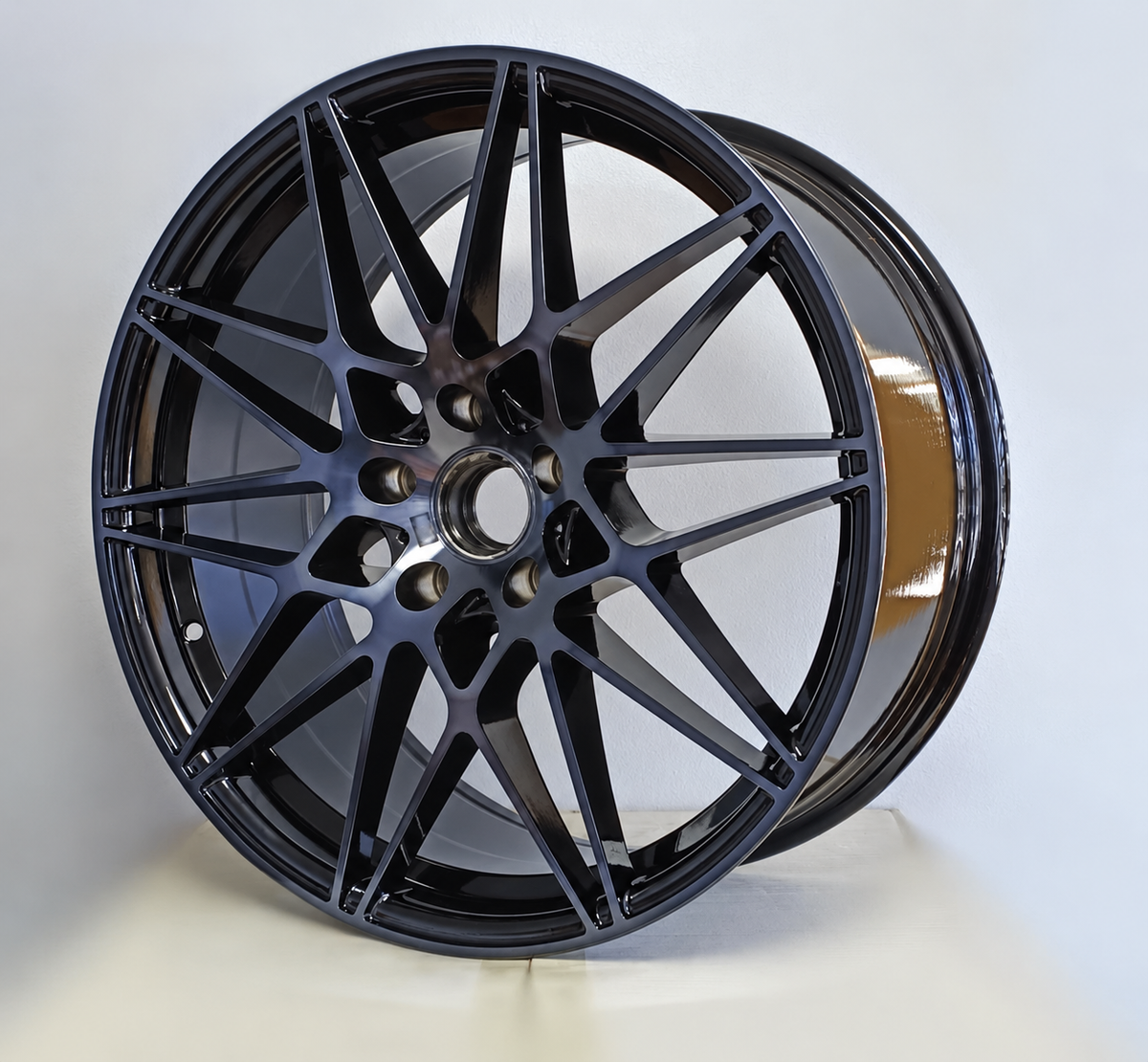 19” AS-F80 Comp  5x120 black machine face black tint