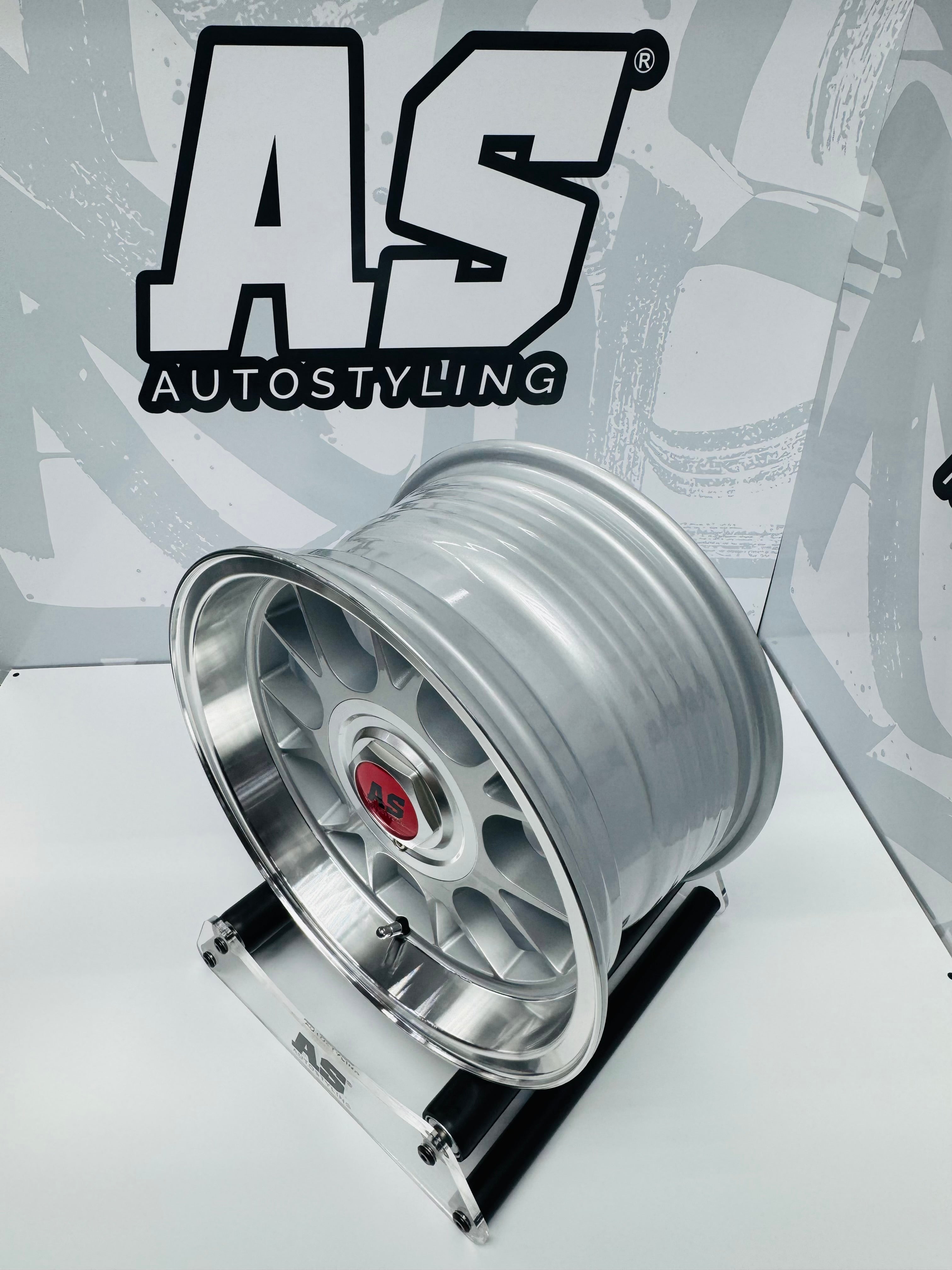 15” AS- 7566  5x100 & 5x114 Silver machine face wheels
