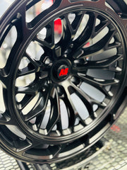 20” CONCAVO SERIES BT600  MATT  BLACK BAKKIE RIMS 6/139 PCD