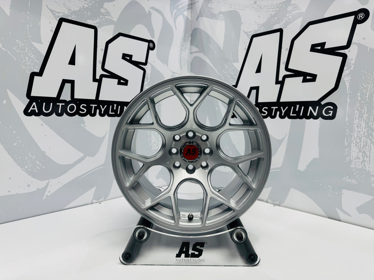15” AS- 7686  4/100 4/114 silver wheels