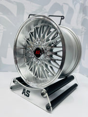 15” AS- EAGLE 4/100 & 4/108 silver machine face