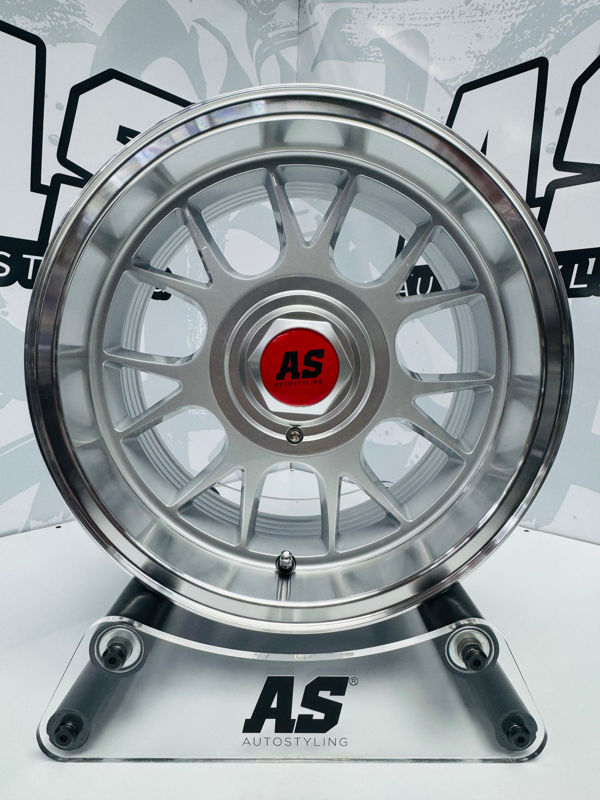 15” AS- 7566  5x100 & 5x114 Silver machine face wheels