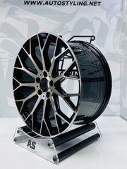 19” AMG F32FBX151 MACHINE BLACK 5x112 narrow wide wheels - Autostyling Klerksdorp