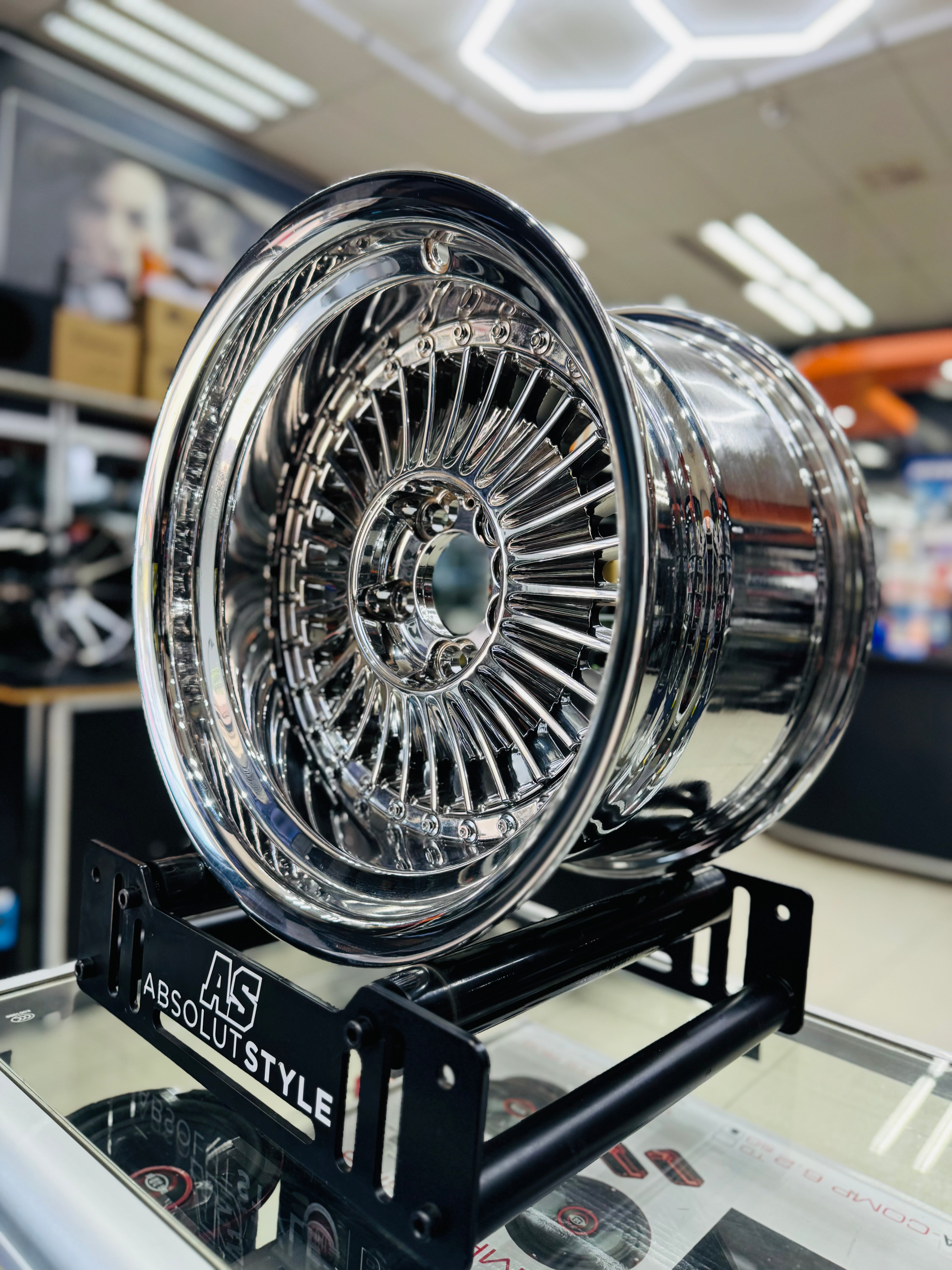 15”  CHROME EMITZ 4/100& 5/100  spare wheel/ loose wheel  only 1 available