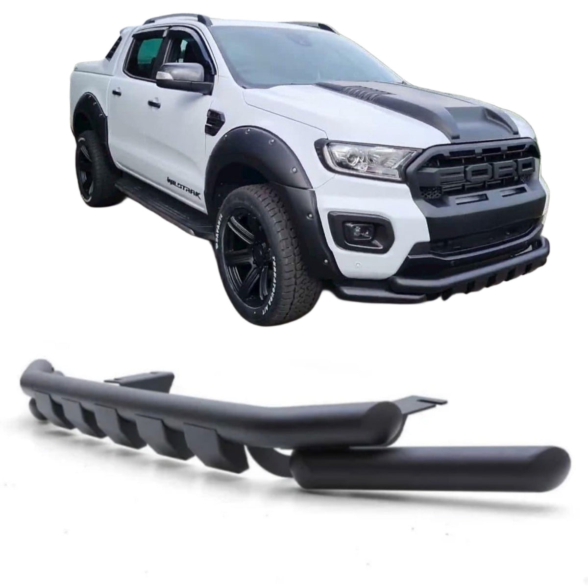 BUMPER GUARD / NUDGE BAR BLACK FITS T6/T7 FORD RANGERS 2012-2021 - Autostyling Klerksdorp