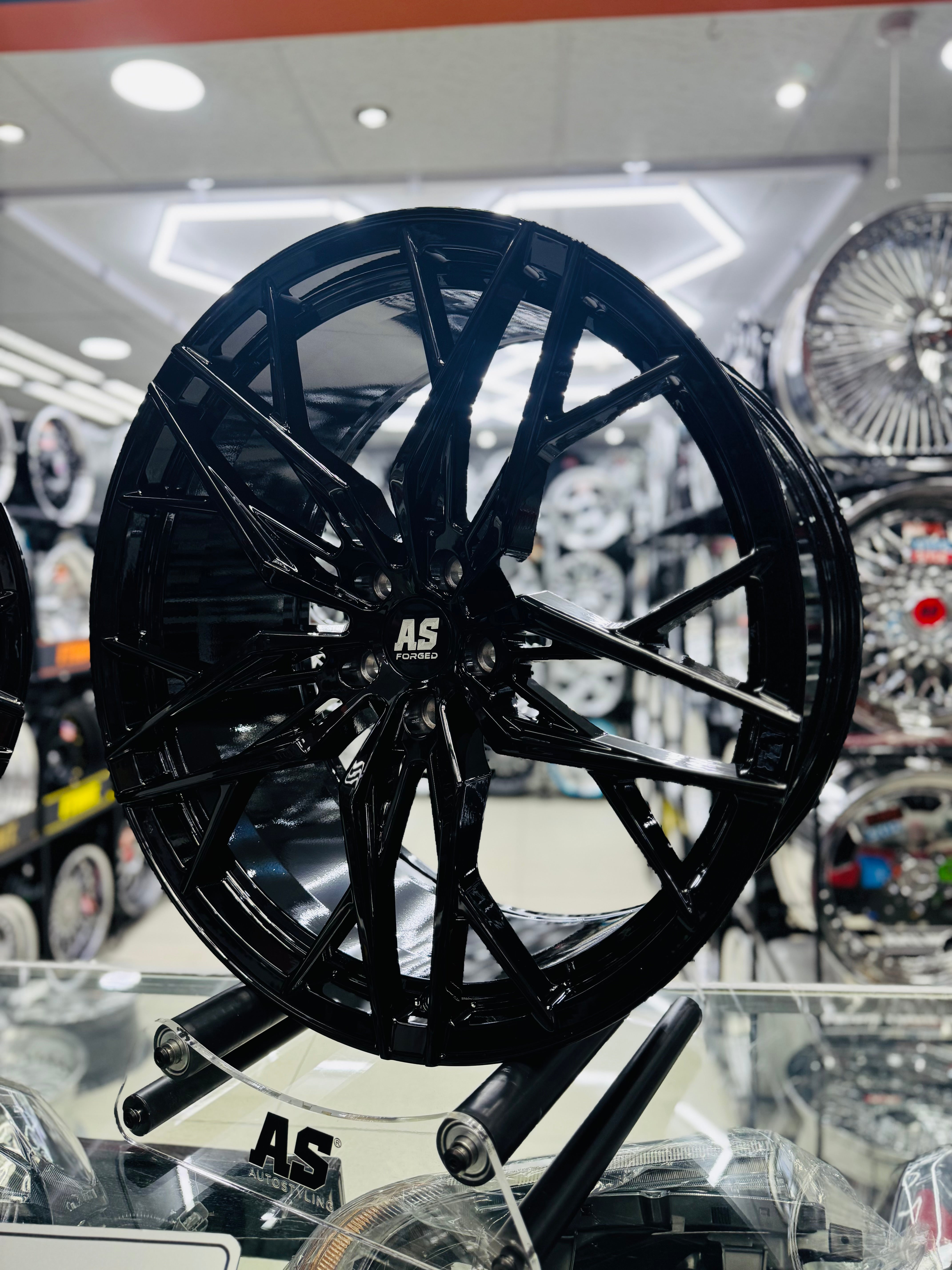22”  AS-035 FORGED BMW  X5 RIMS 5/120 GLOSS BLACK - Autostyling Klerksdorp