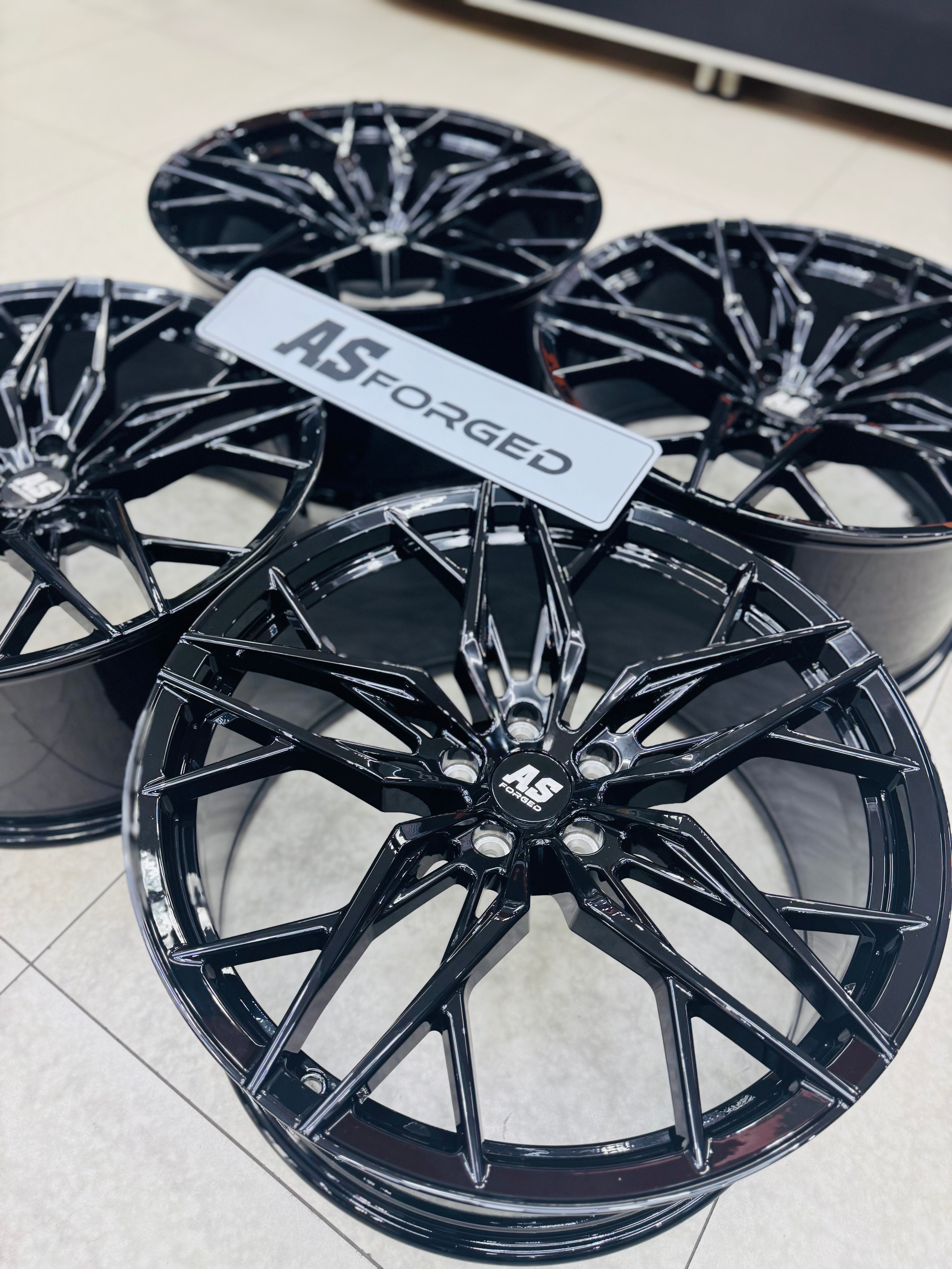 22”  AS-035 FORGED BMW  X5 RIMS 5/120 GLOSS BLACK - Autostyling Klerksdorp