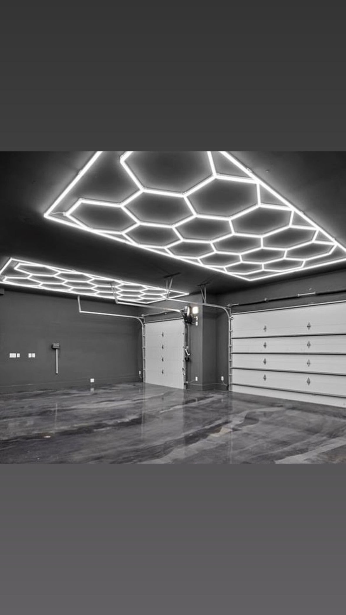 Autostyling Klerksdorp Hexagonal Grid Light Aluminium Ceiling Light LED Ceiling Lamp With Bulb (White) 2.4m x4.8m WHOLESALE PRICE DIRECT TO PUBLIC !