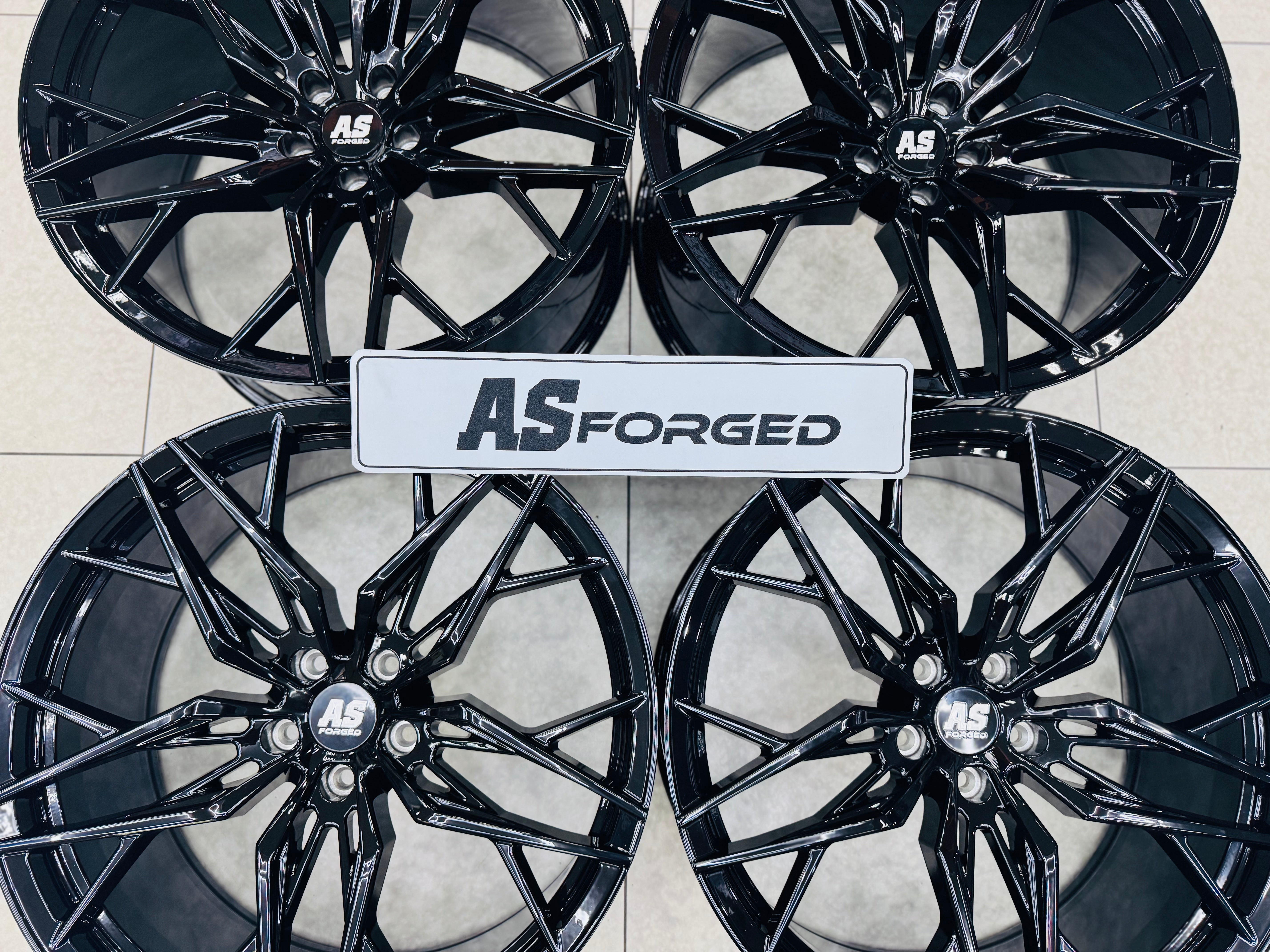 22”  AS-035 FORGED BMW  X5 RIMS 5/120 GLOSS BLACK - Autostyling Klerksdorp