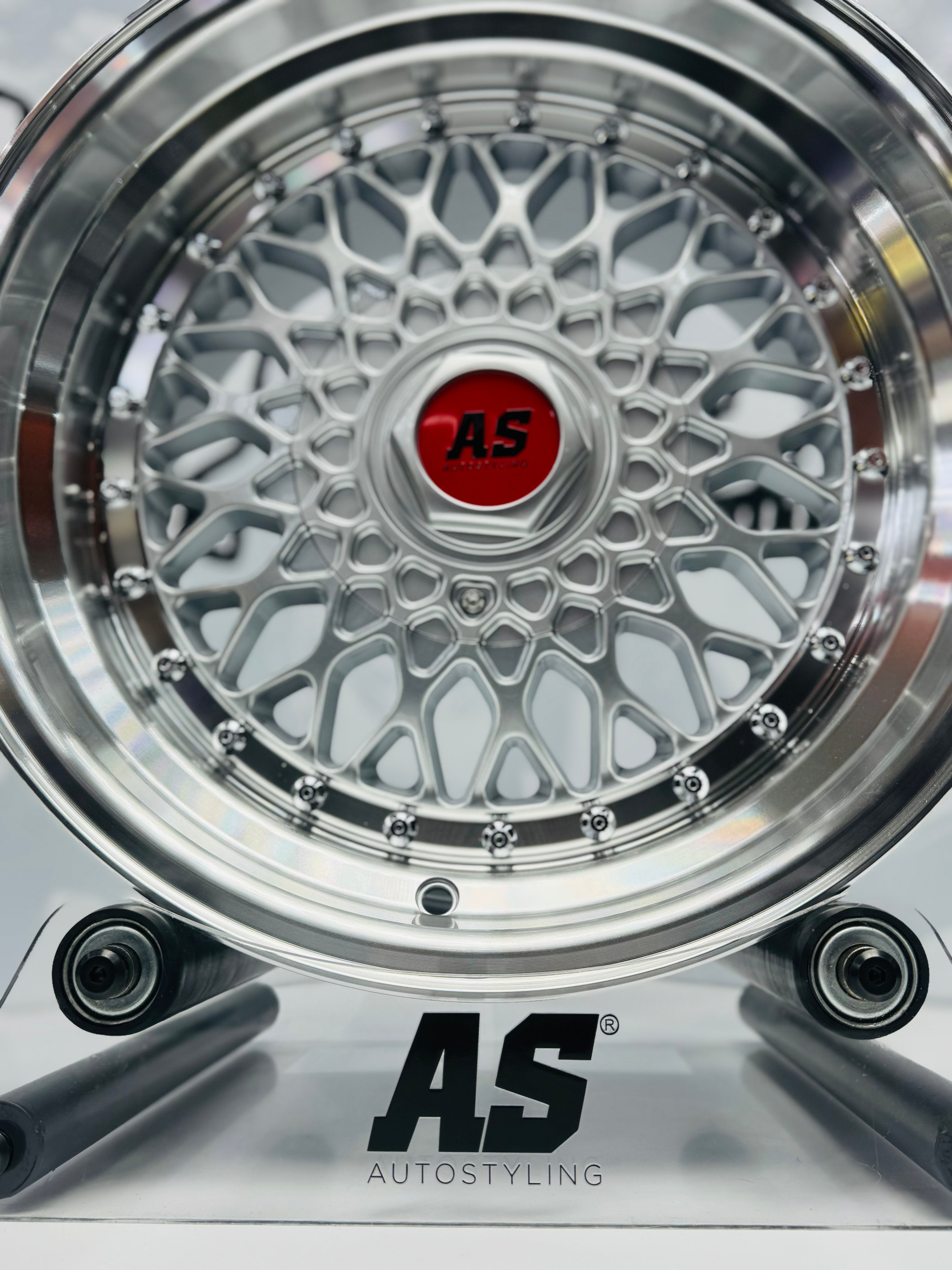 16” AS-MESH 8/9j 4/100 & 5/100 multi hole  SILVER