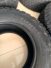 285/70/17  BF GOODRICH KO2 AT TYRES USED 50-60% thread   ( RAPTOR OEM TYRE) SOLD IN A SET OF 4