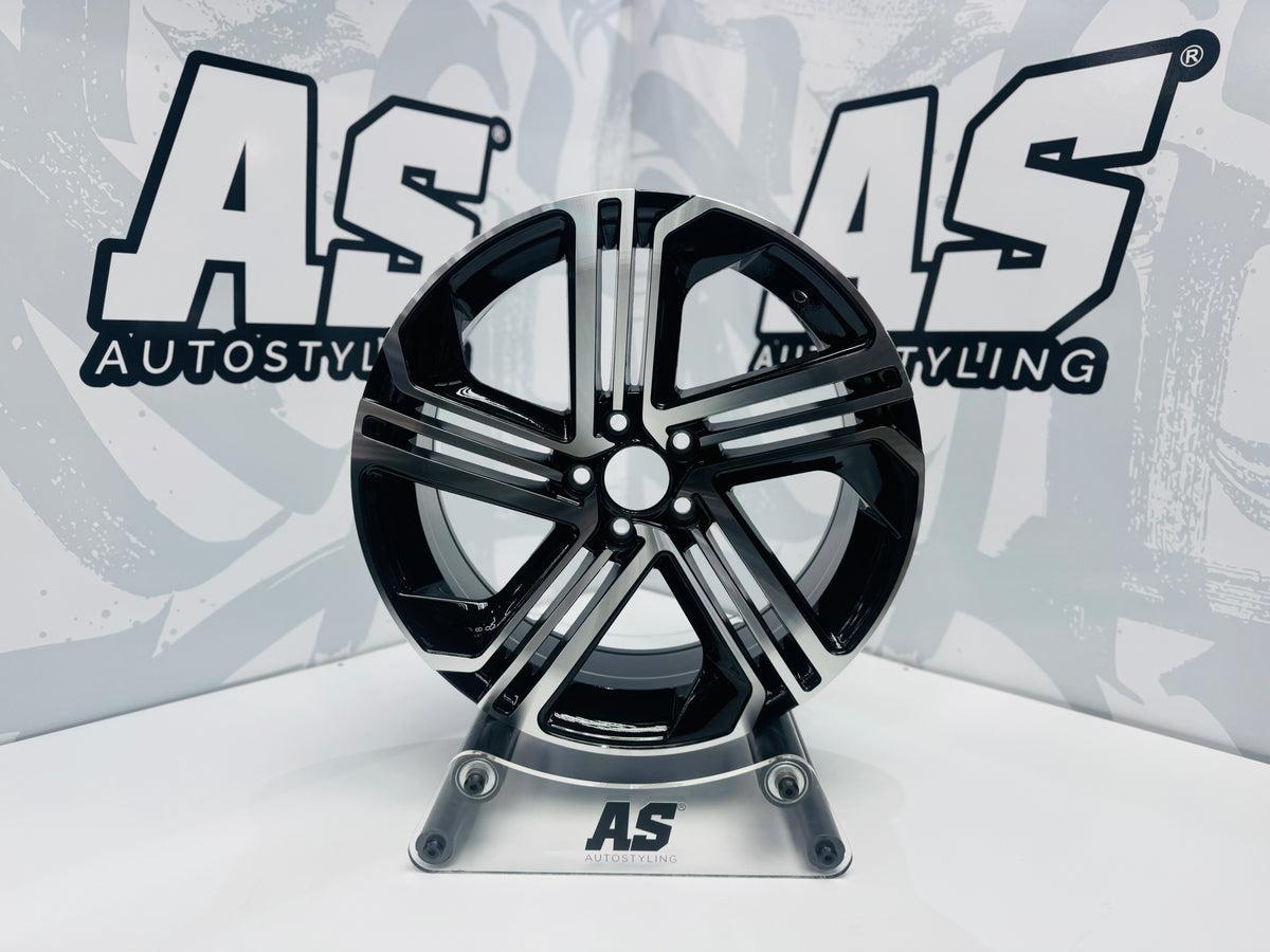 17” AS-L009  FOR POLO 5/100 PCD GLOSS BLACK