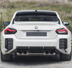 M2 Rear Bumper Air Vent Cover Gloss Black Trim for BMW G87 M2 Coupe 2022-2024