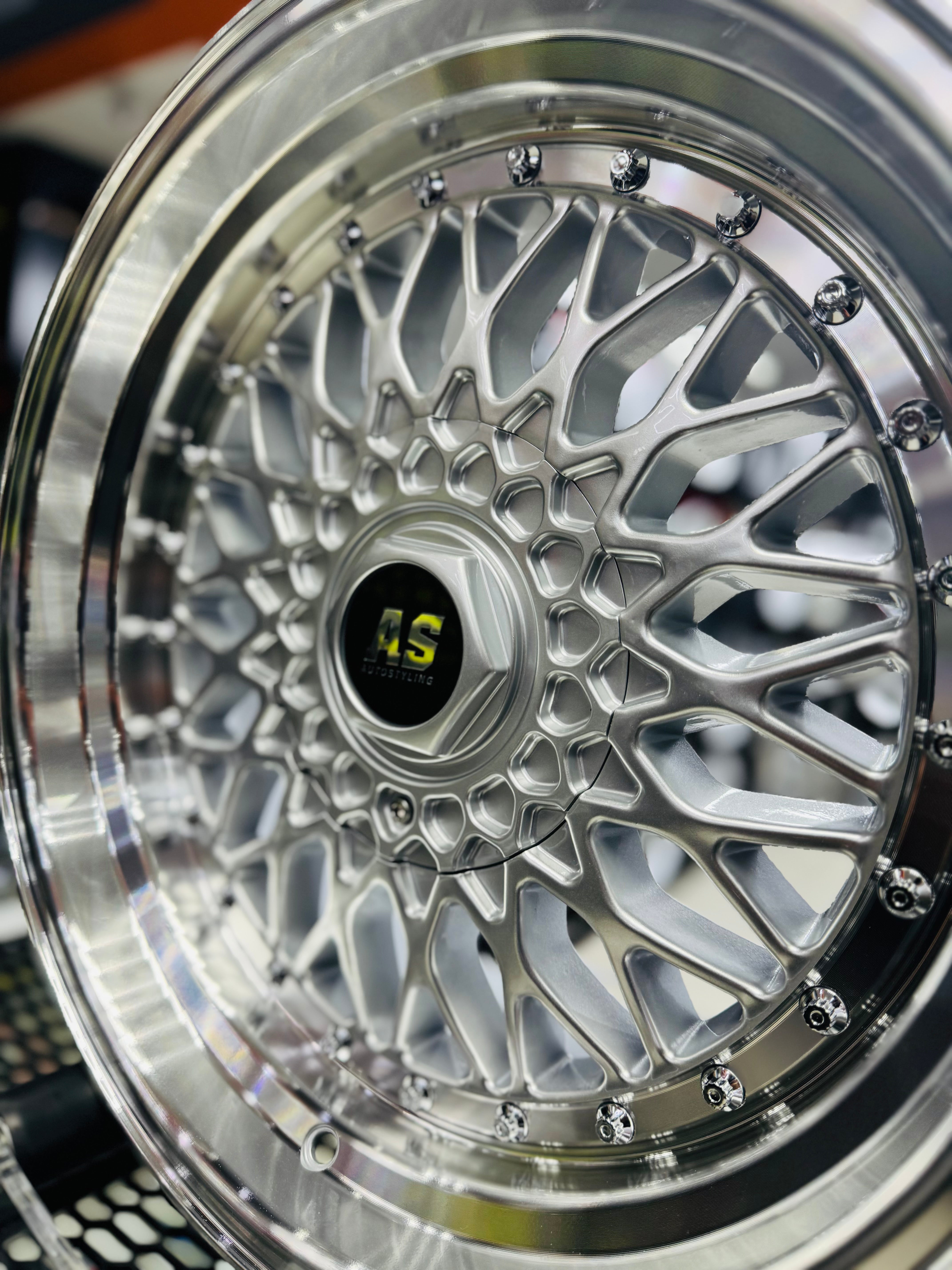 17” AS-MESH 8.5j 4x100 & 5x100  SILVER - Autostyling Klerksdorp