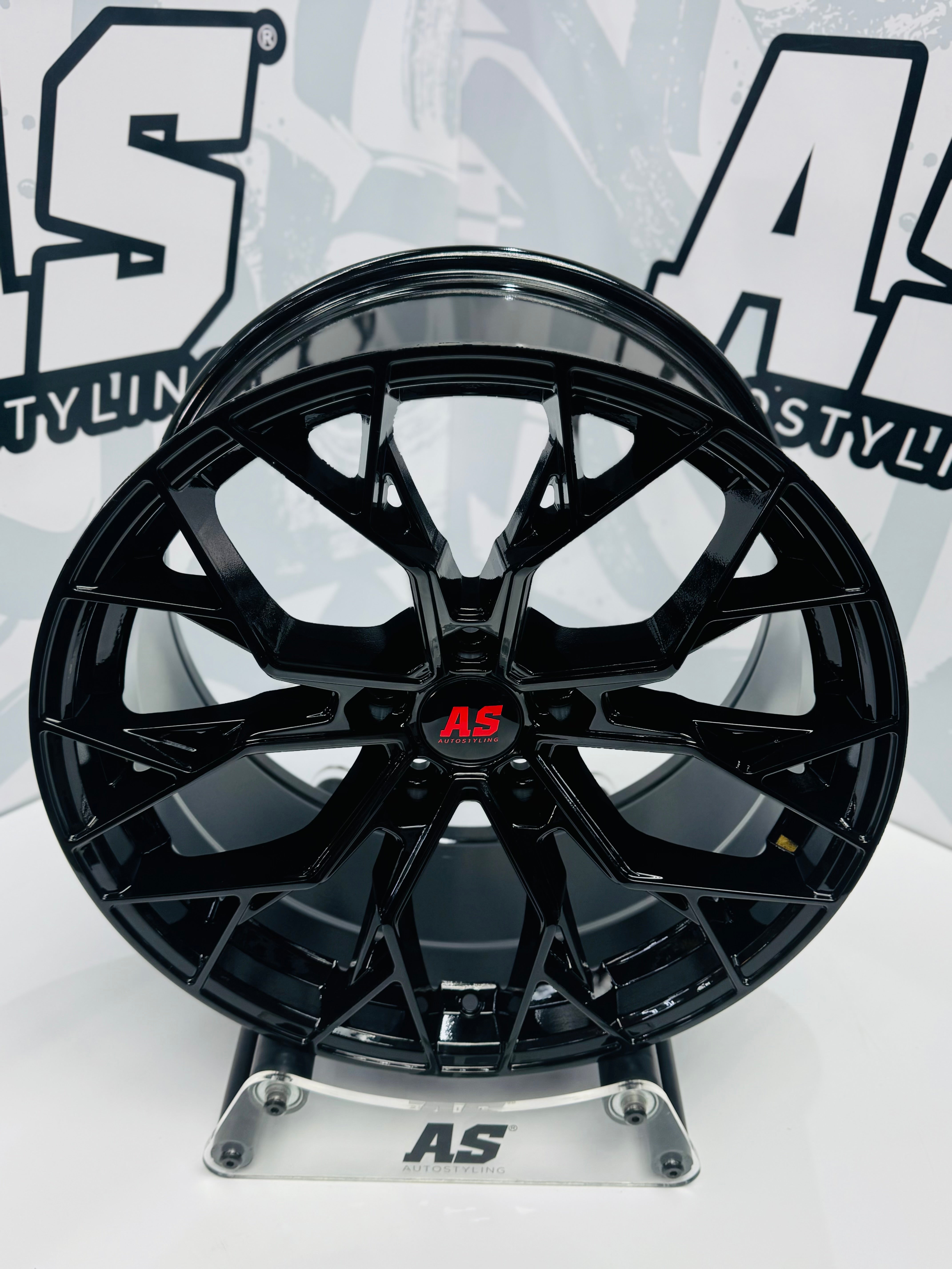 19” AS-F982754 ( 5x120 BMW ) BLACK pre fitted set DISCOUNTED