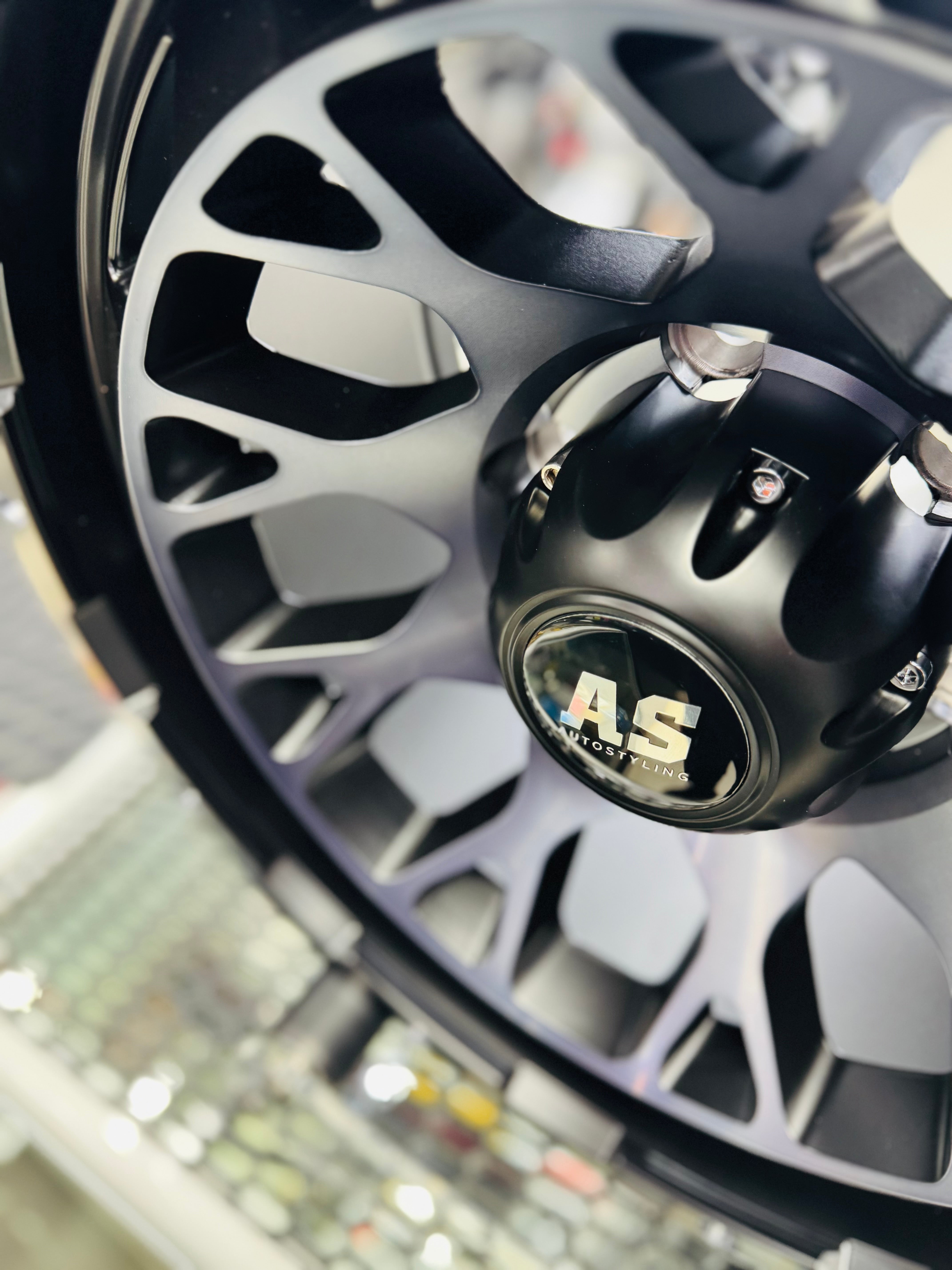 17” F992605 4x4 rims  6/139 PCD  MATT BLACK MACHINE FACE