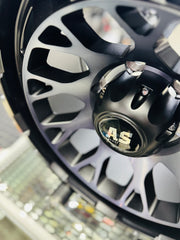 17” F992605 4x4 rims  6/139 PCD  MATT BLACK MACHINE FACE