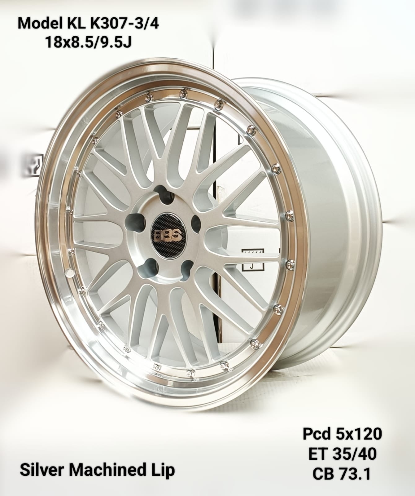 18” AS-K307 LM  ( 5x120 ) SILVER - Autostyling Klerksdorp