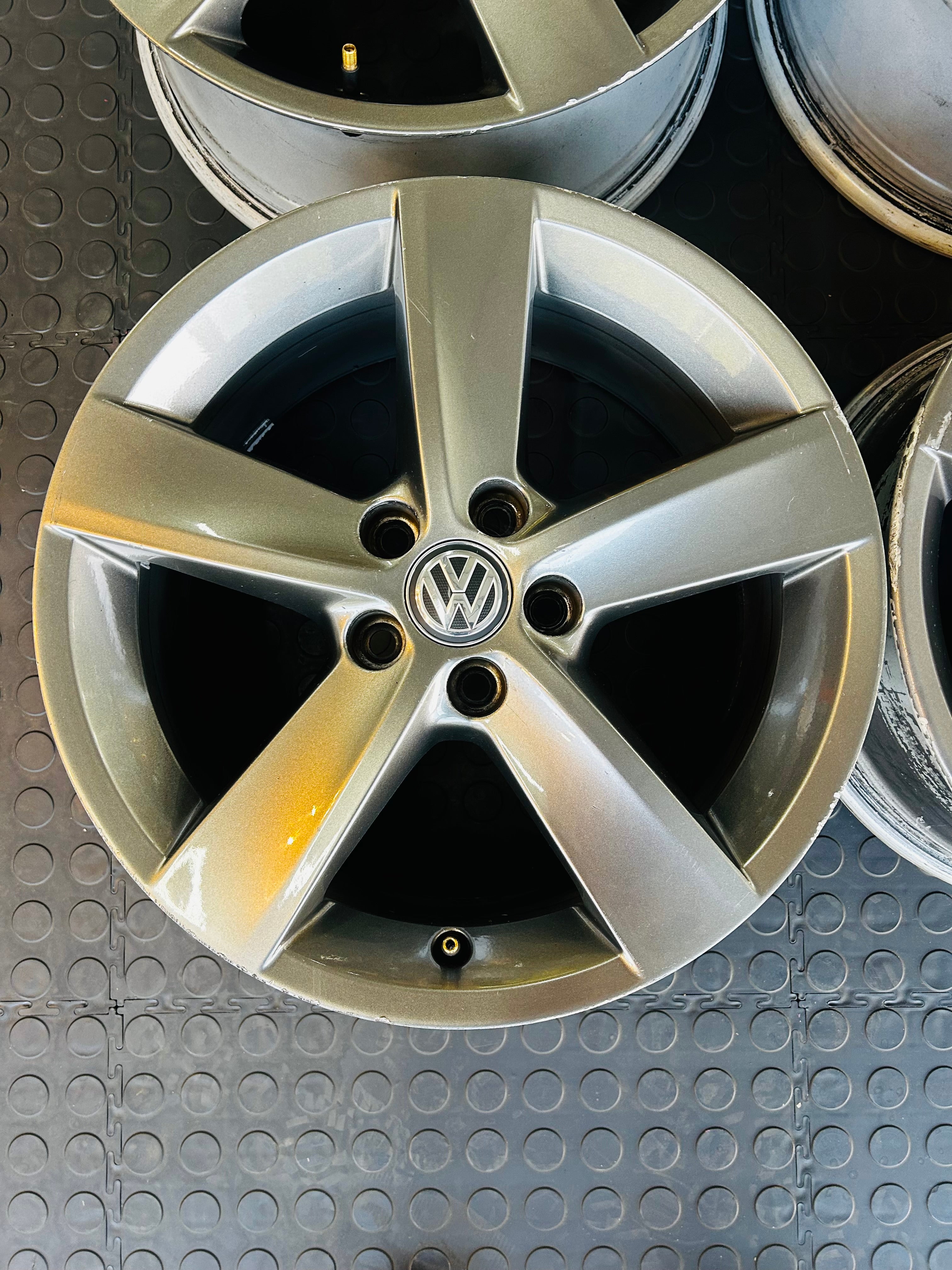 16” OEM POLO  RIVAZZA USED RIMS MADE BY BORBET GREY