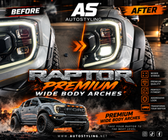 A-GRADE PREMIUM RAPTOR WIDE BODY  KIT (50mm wider ) - OE COLOR (2022+ FORD RANGER RAPTOR) - Autostyling Klerksdorp
