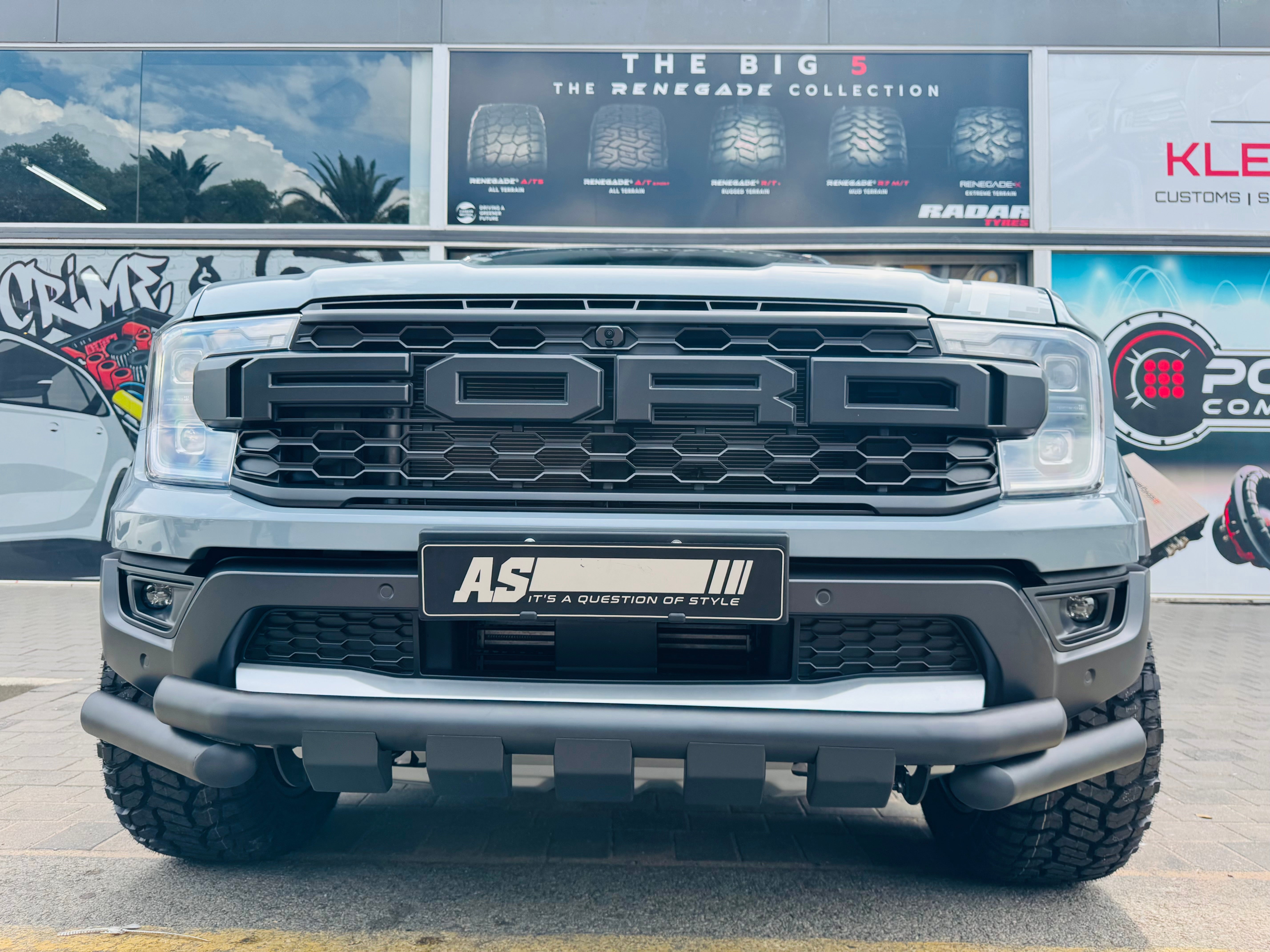 FORD RANGER/ EVEREST  NEXT GEN 2023 BUMPER GUARD / NUDGE BAR / STYLING BAR 3 PIECE BLACK FITS ALL NEW GENERATION FORD RANGERS