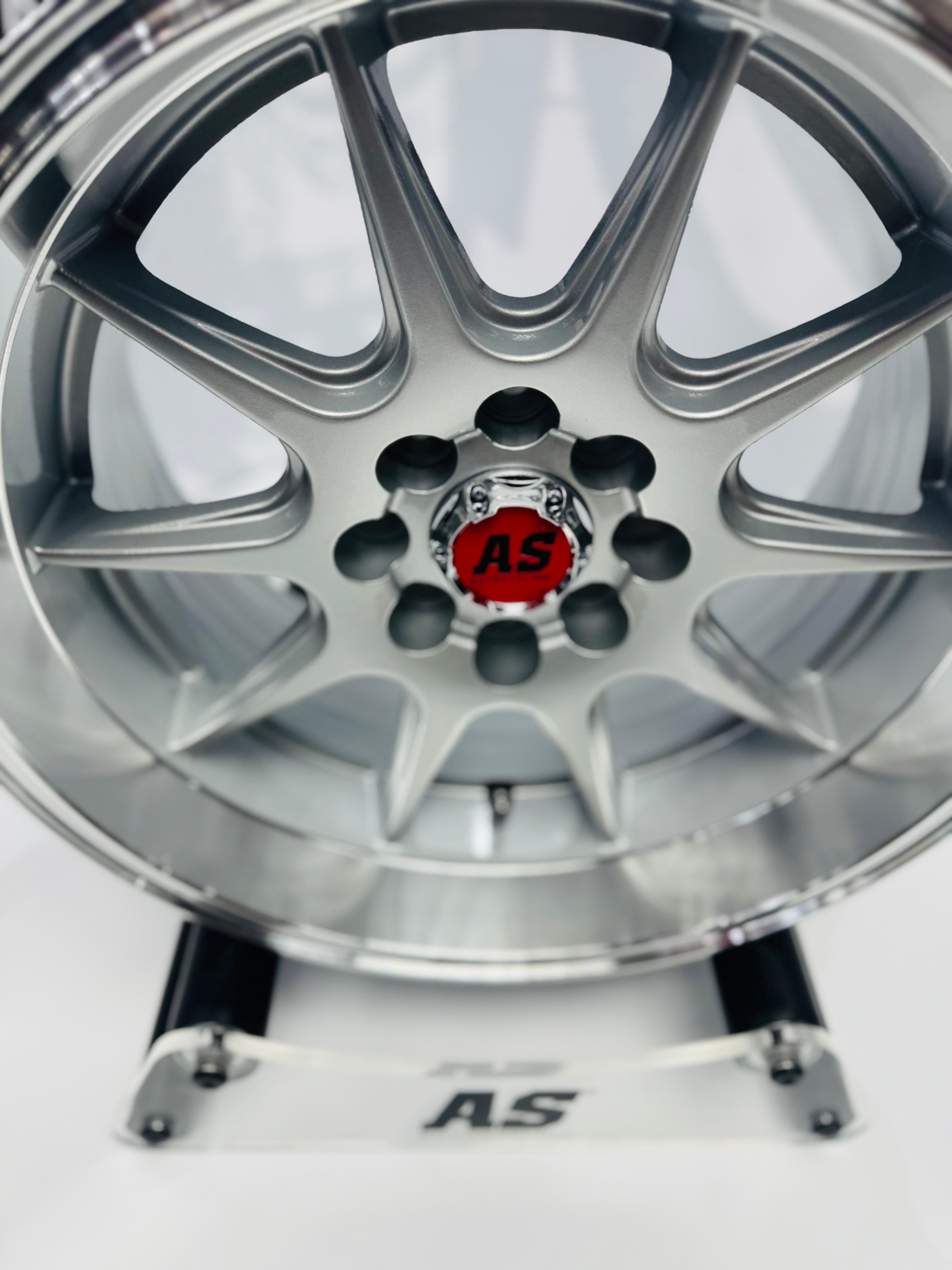 15” AS- 7582 4/100 4/108 silver wheels
