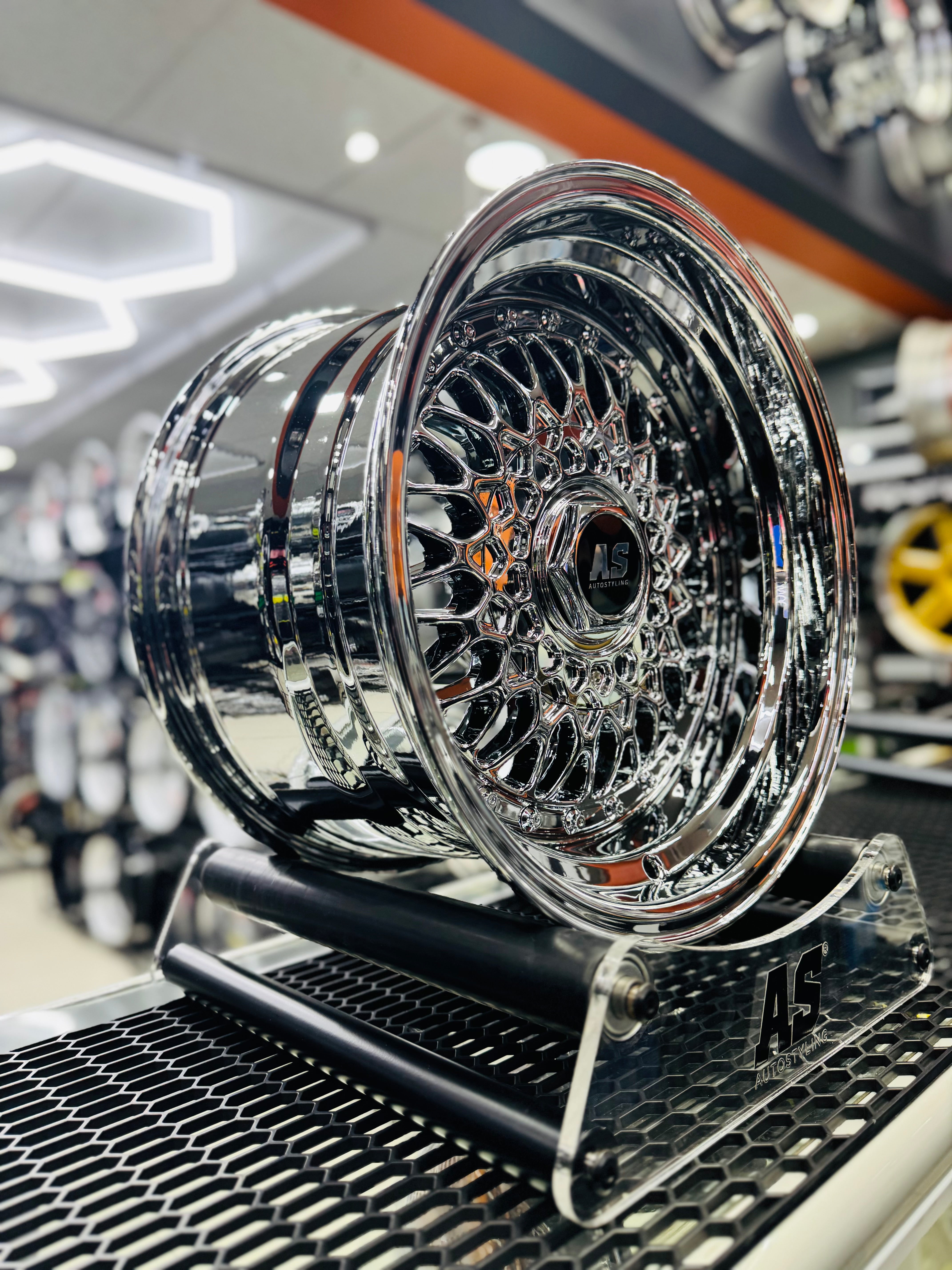 15 AS-MESH CHROME 9/100 narrow wides - Autostyling Klerksdorp