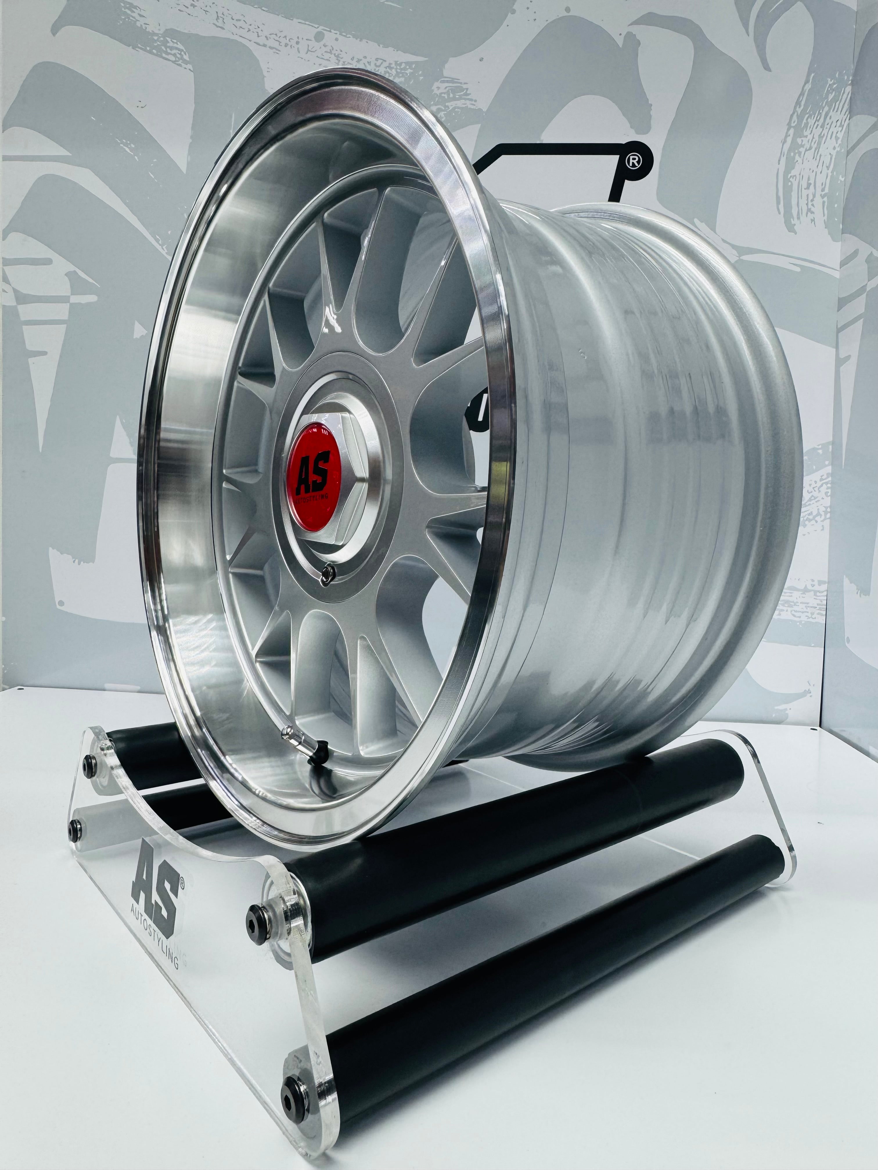 15” AS- 7566  5x100 & 5x114 Silver machine face wheels