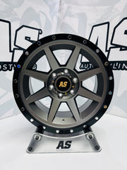 17” AS-8003 4x4 rims  6/139 PCD MATT GREY