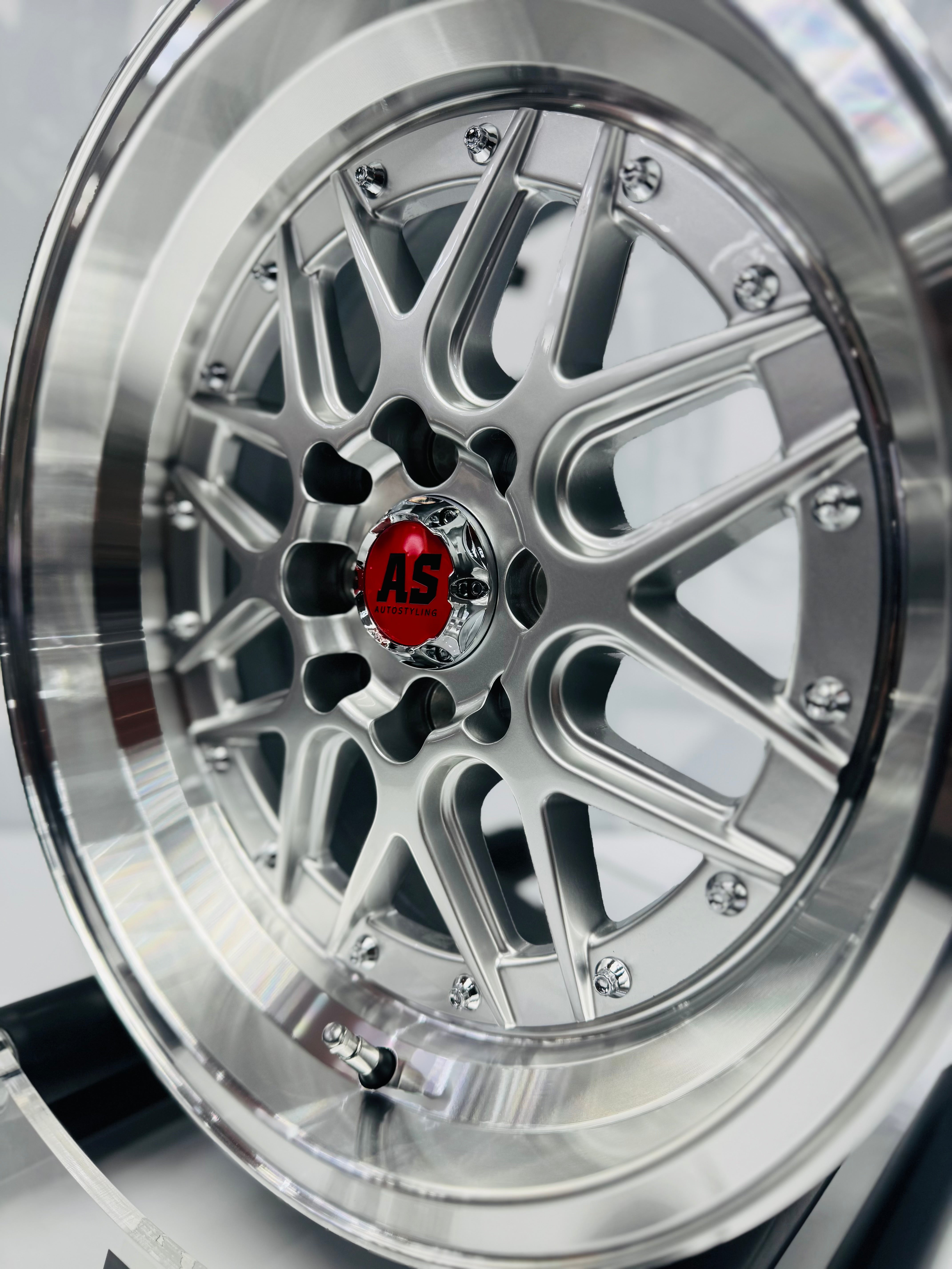 15” AS- 7407 4/100 4/114 HYPER SILVER