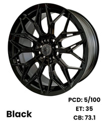 17 ” AS-K326  5/100 gloss black