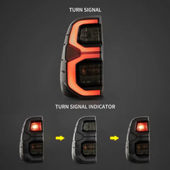 Toyota Hilux GD6 upgrade original  Vland Tail Lights With Dynamic Welcome Lighting FULL BLACK