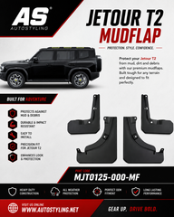 JETOUR T2 2025+ MUDFLAP 4PC - Autostyling Klerksdorp