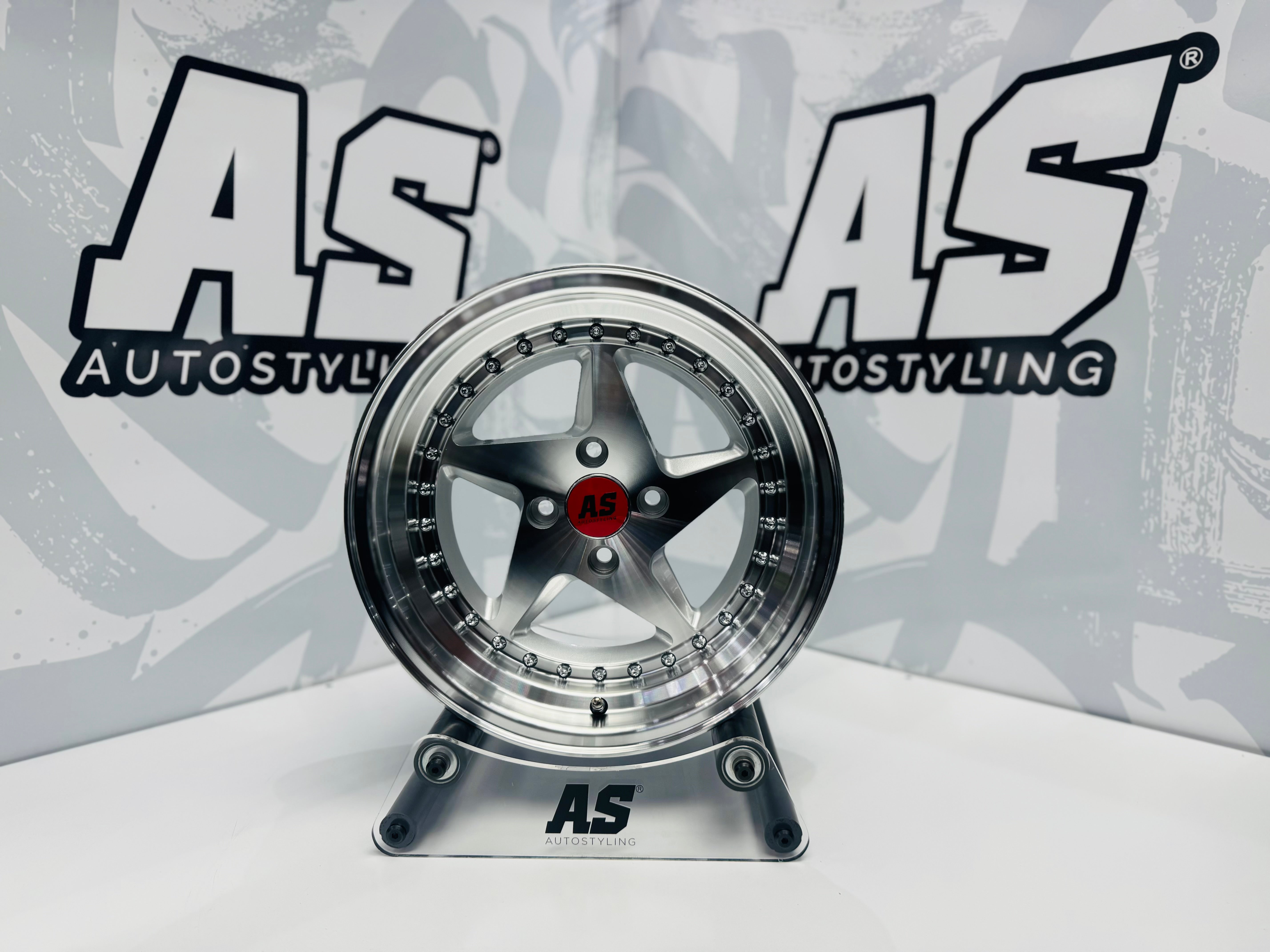 15” AS- RARI M7903 4/100 Silver machine face