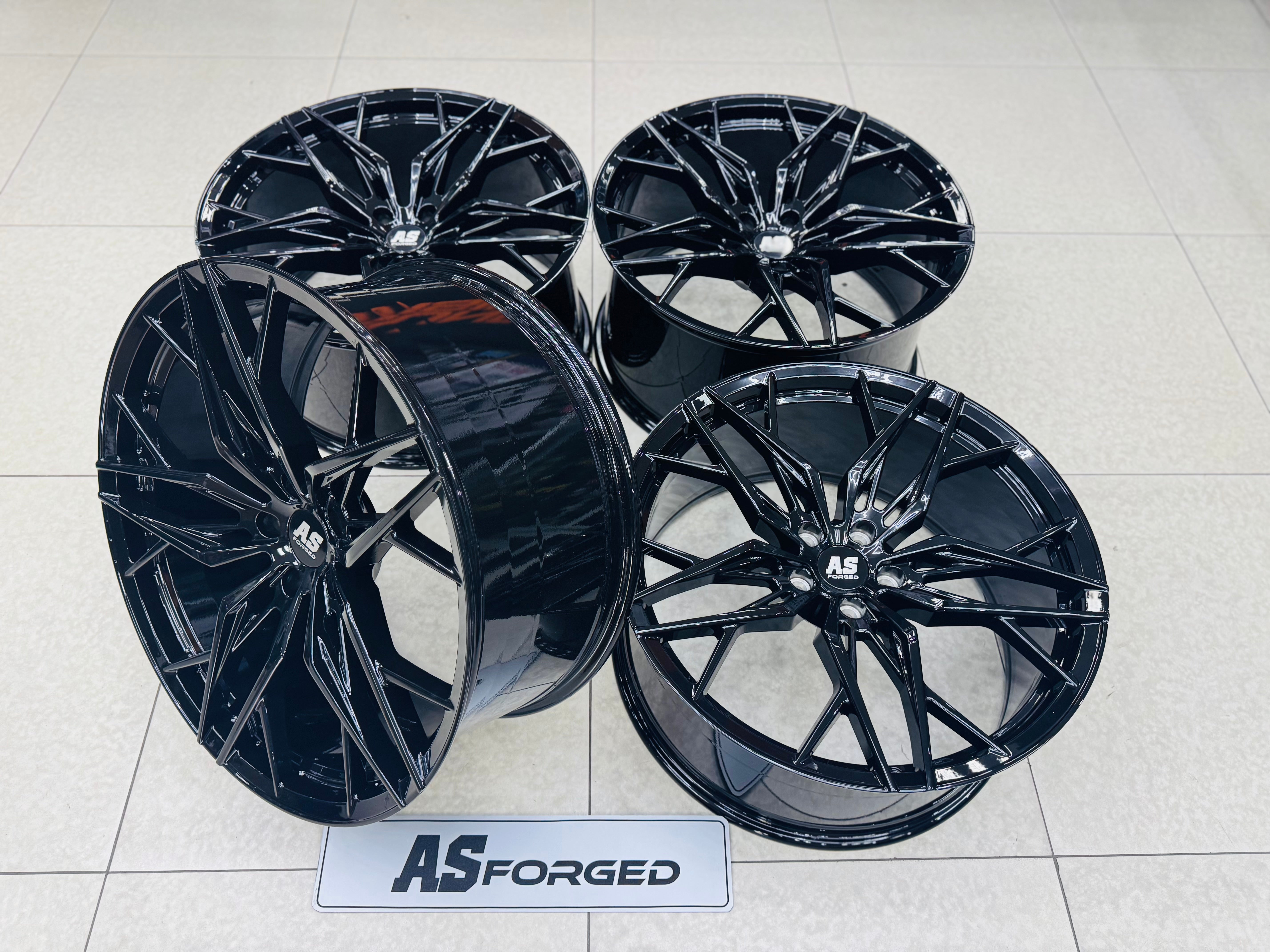 22”  AS-035 FORGED BMW  X5 RIMS 5/120 GLOSS BLACK - Autostyling Klerksdorp