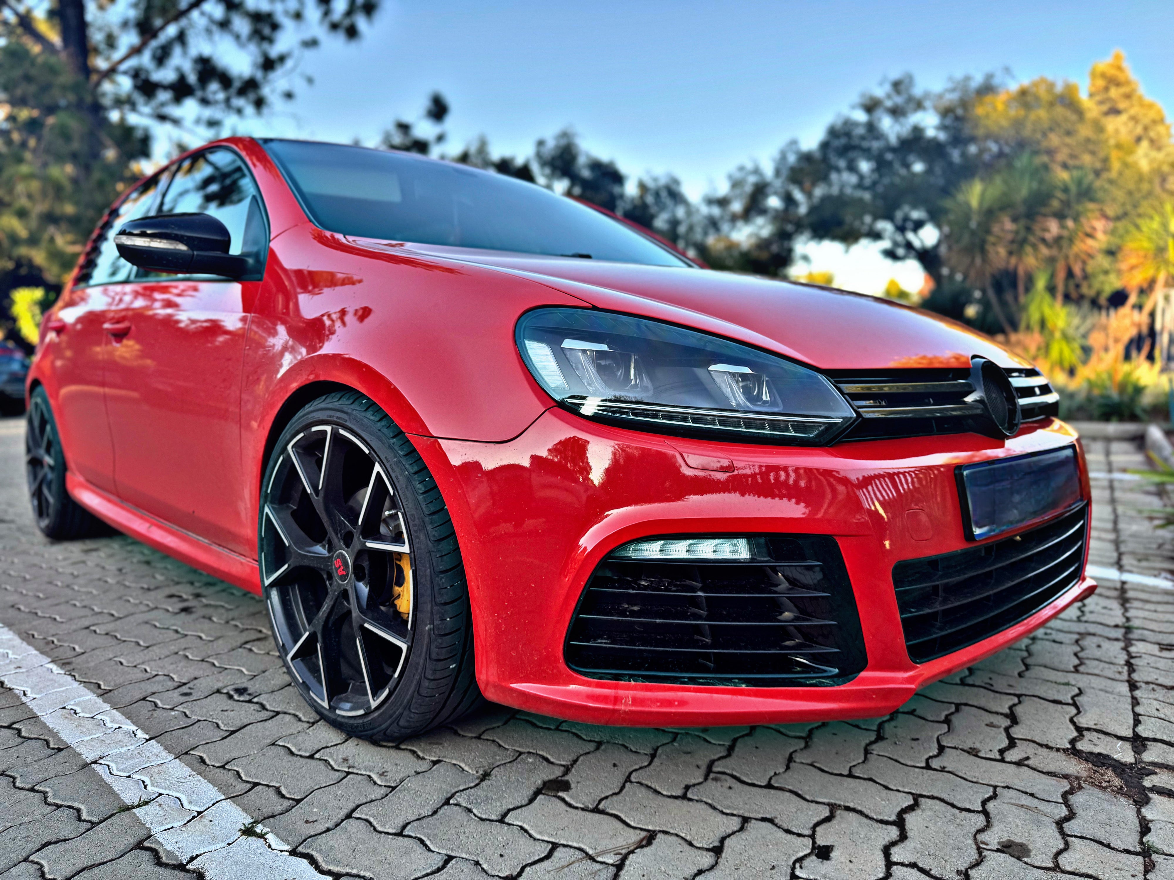 VLAND VW Golf Mk6 2009-2014 Dual Beam Projector Aftermarket Headlights With Demon Eyes Black non gti