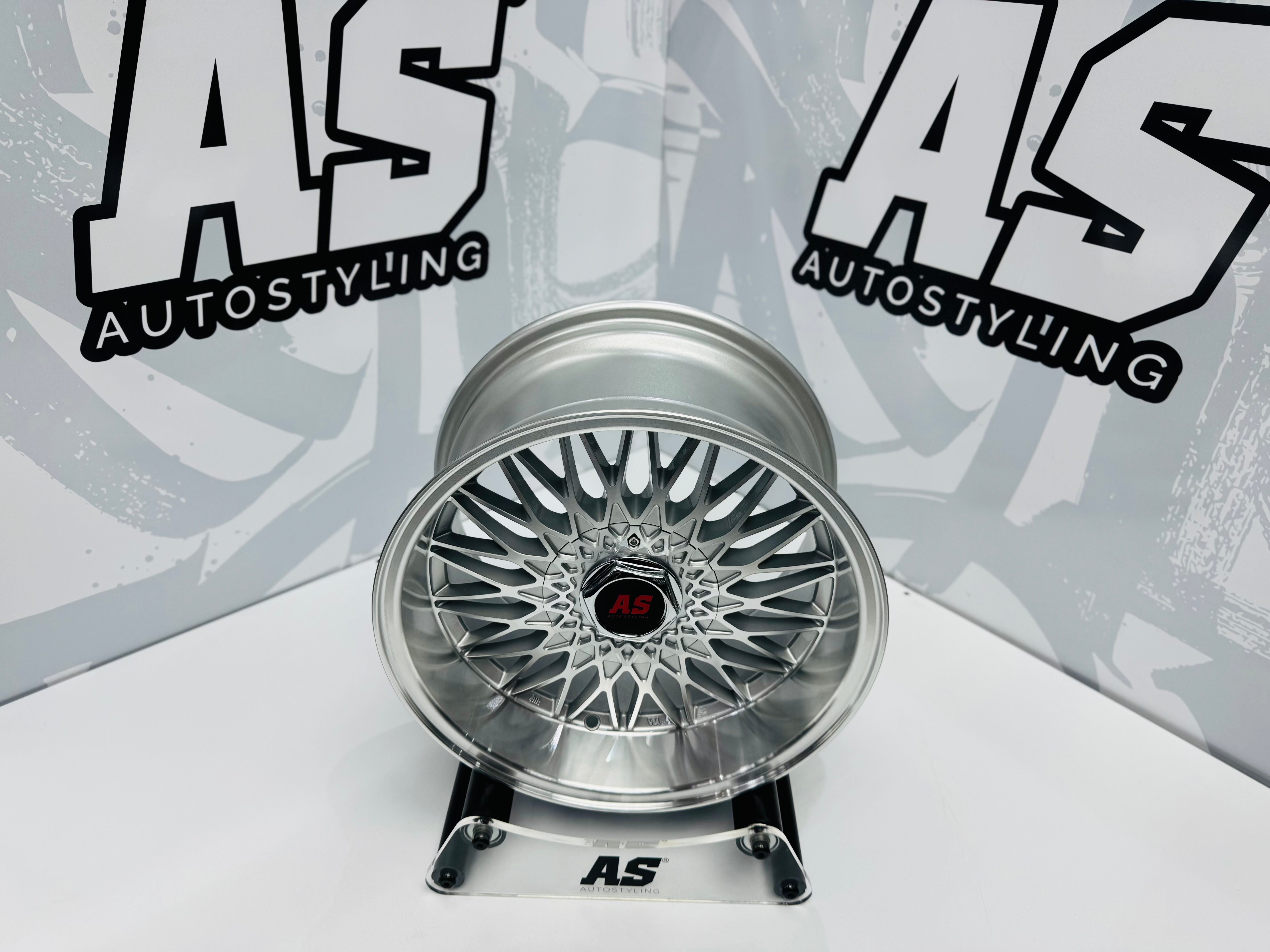 15” AS- EAGLE 4/100 & 4/108 silver machine face