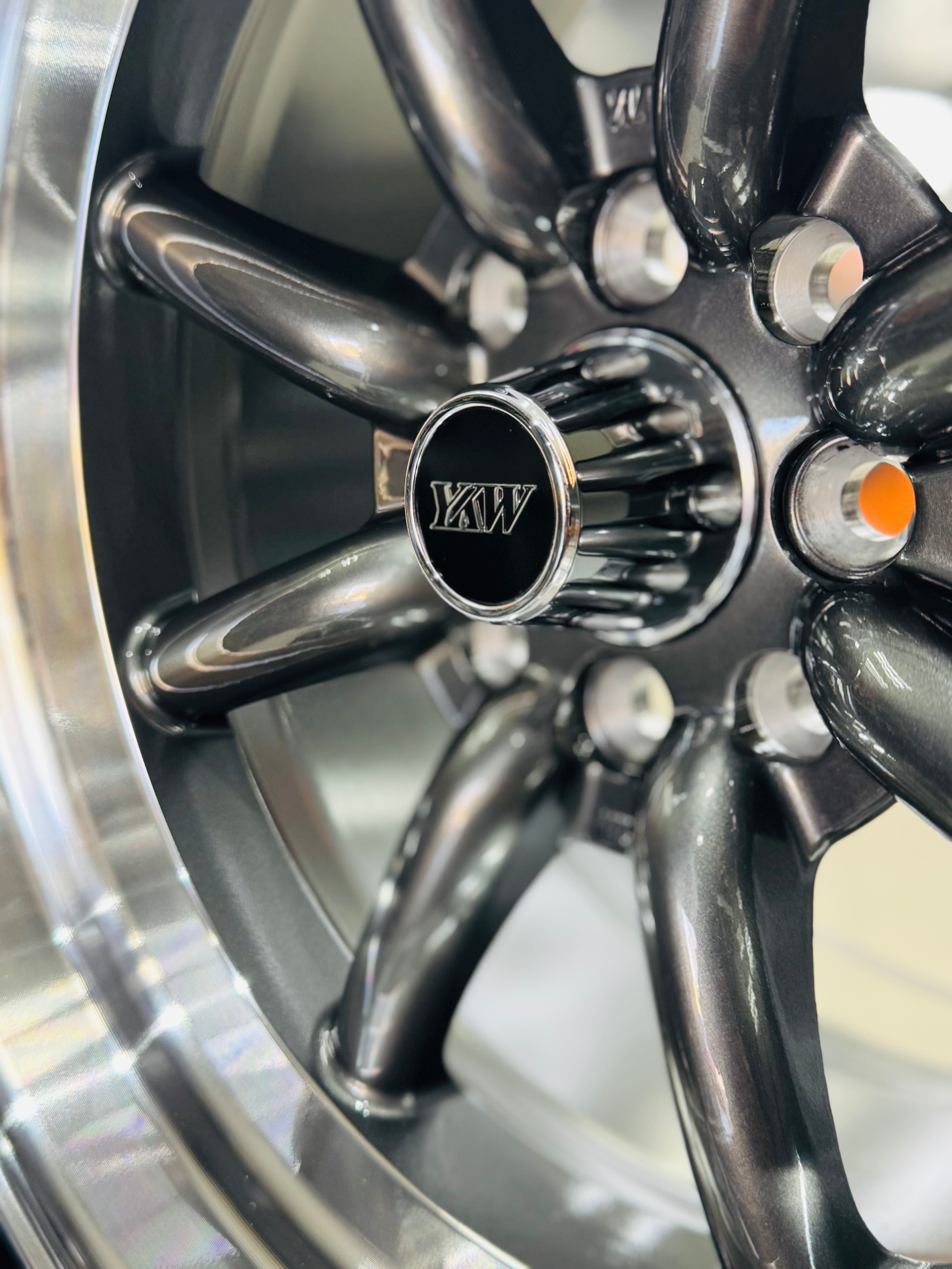 15” AS-WATA 8J/9J  4/100 4/114 GUNMETAL RIMS
