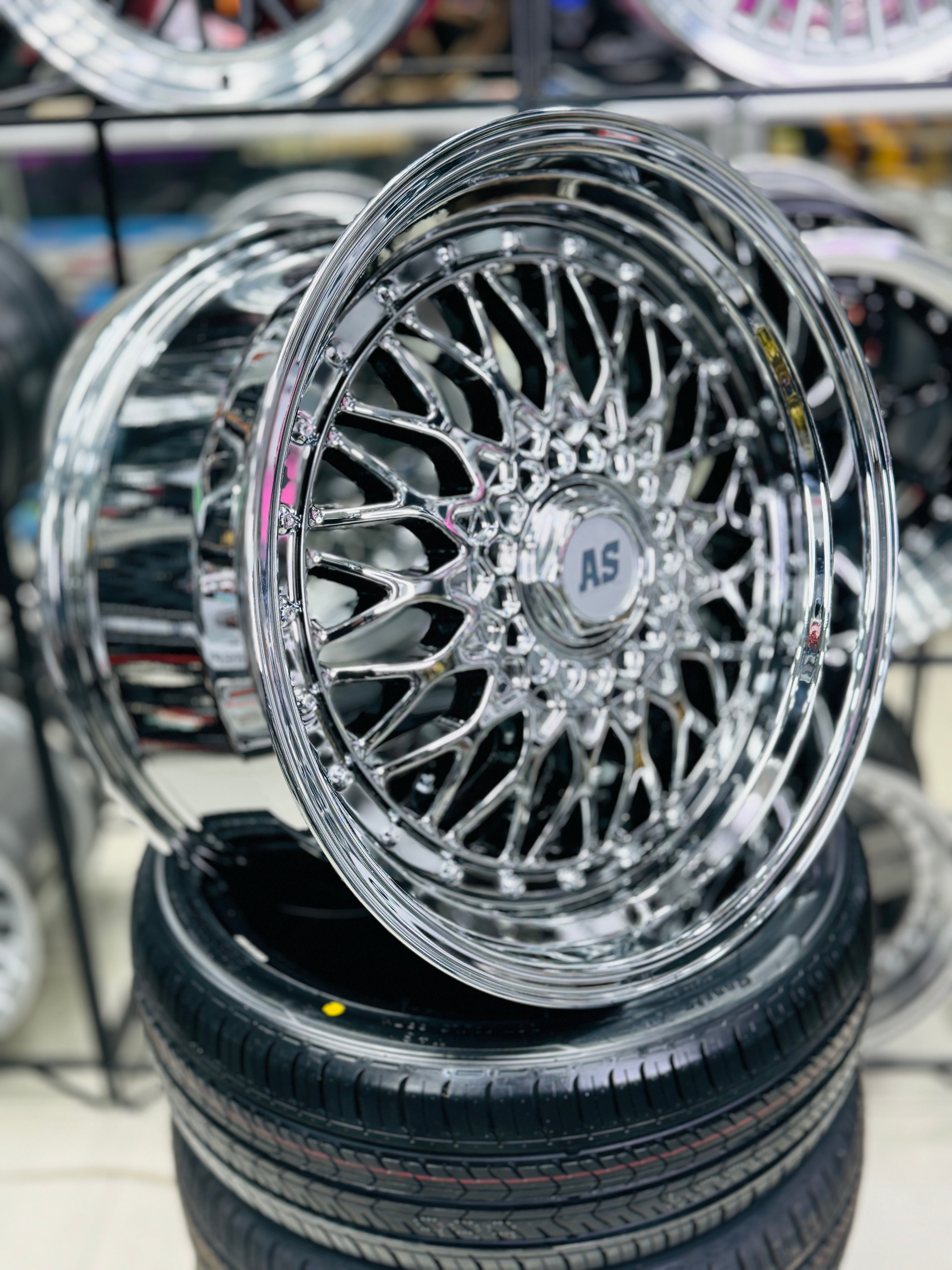 18” AS- MESH 5/112 5/114 SILVER CHROME available May 2025