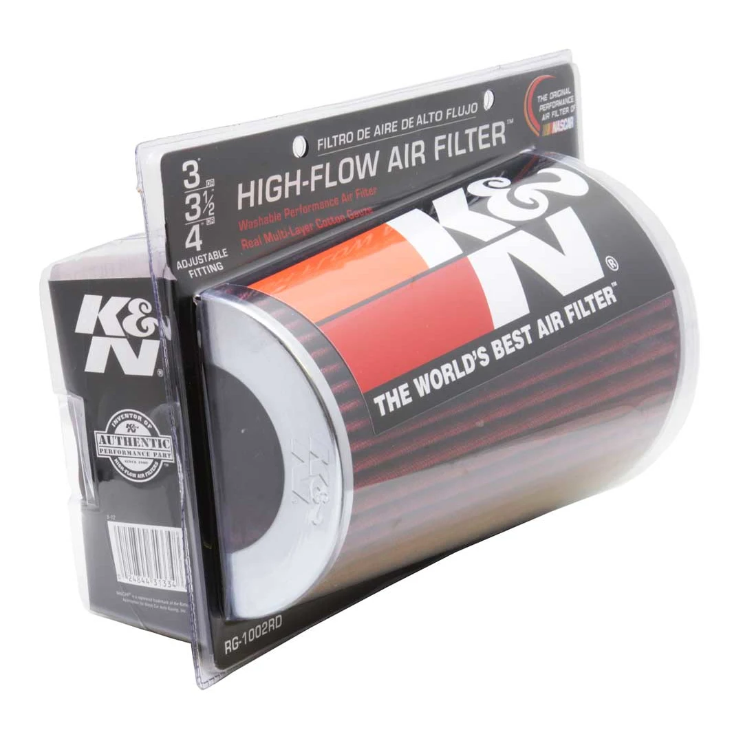 76 Filter ORIGINAL K&N RG-1002 240mm high Performance Cone Air Filter (76mm/90mm ...