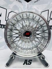 15” AS- EAGLE 4/100 & 4/108 silver machine face