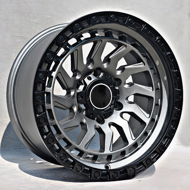 17” AS-F87H973D GM 4x4 rims  6/139 PCD GUNMETAL