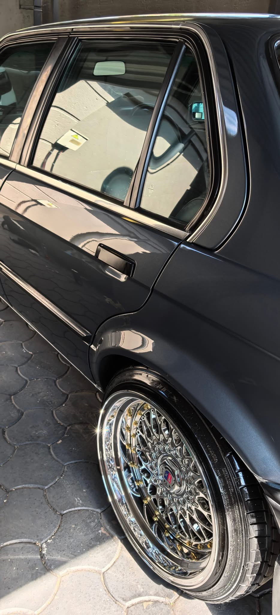 17” AS® Mesh chrome 4x100 & 5x100 10j rear GOLD STUDS