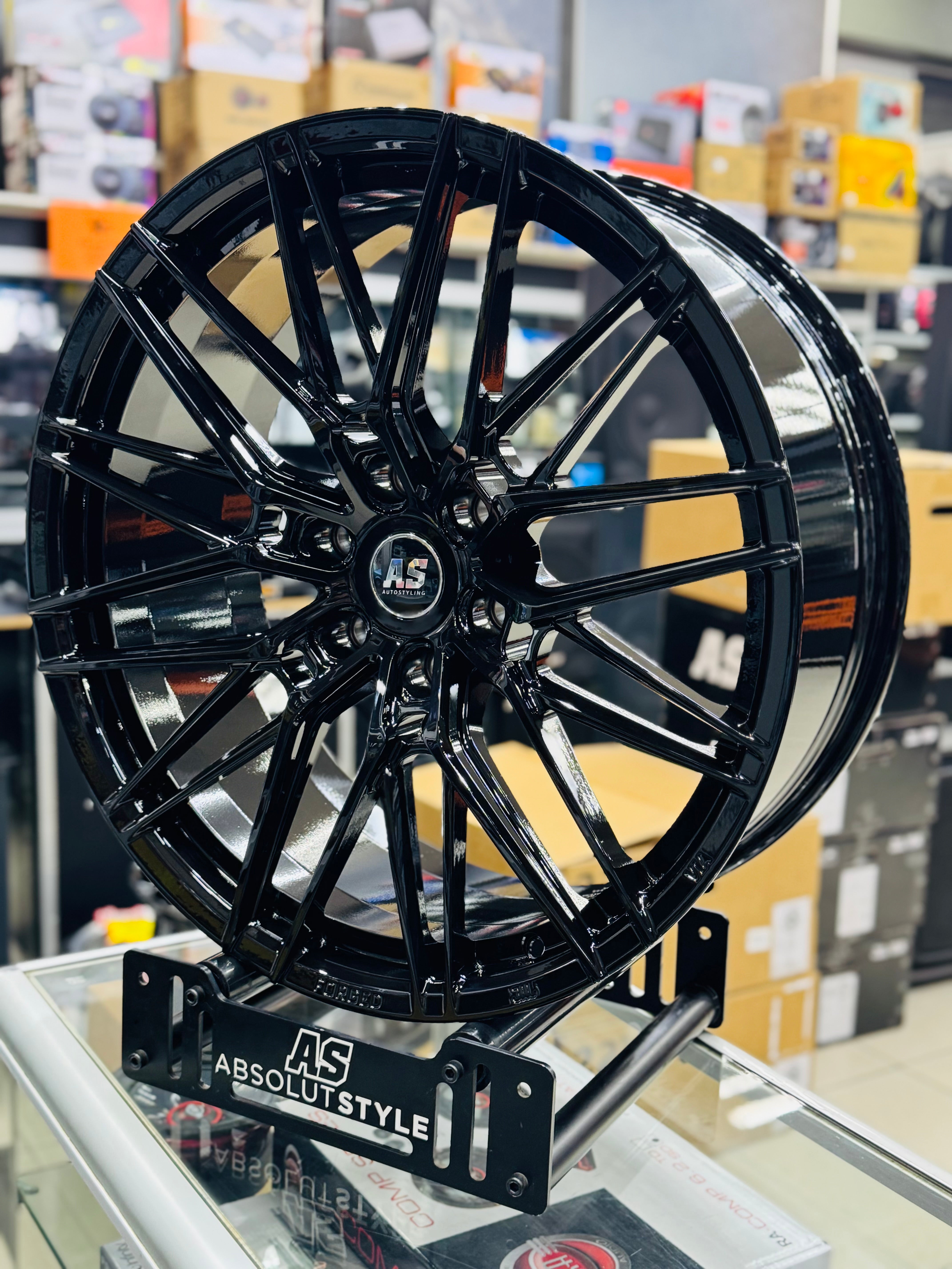22”  AS-FORGED 81951 6/139 BAKKIE WHEELS GLOSS BLACK for next Gen Ranger & AMAROK only - Autostyling Klerksdorp